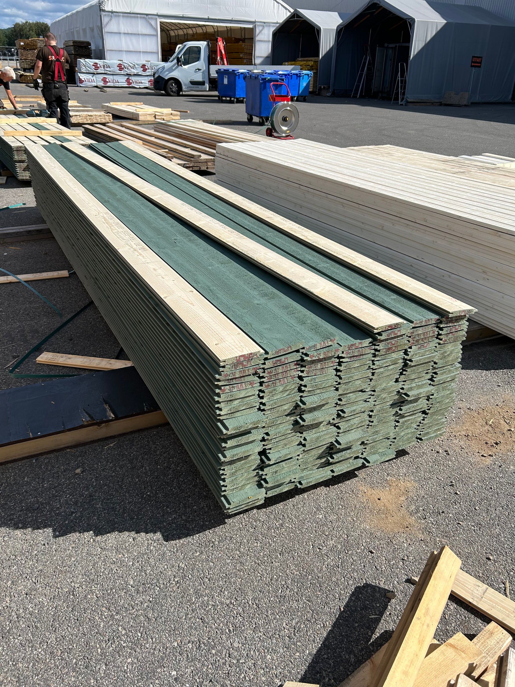 Paket Spontad Spårpanel 22x145mm 4,50m 170st Gran