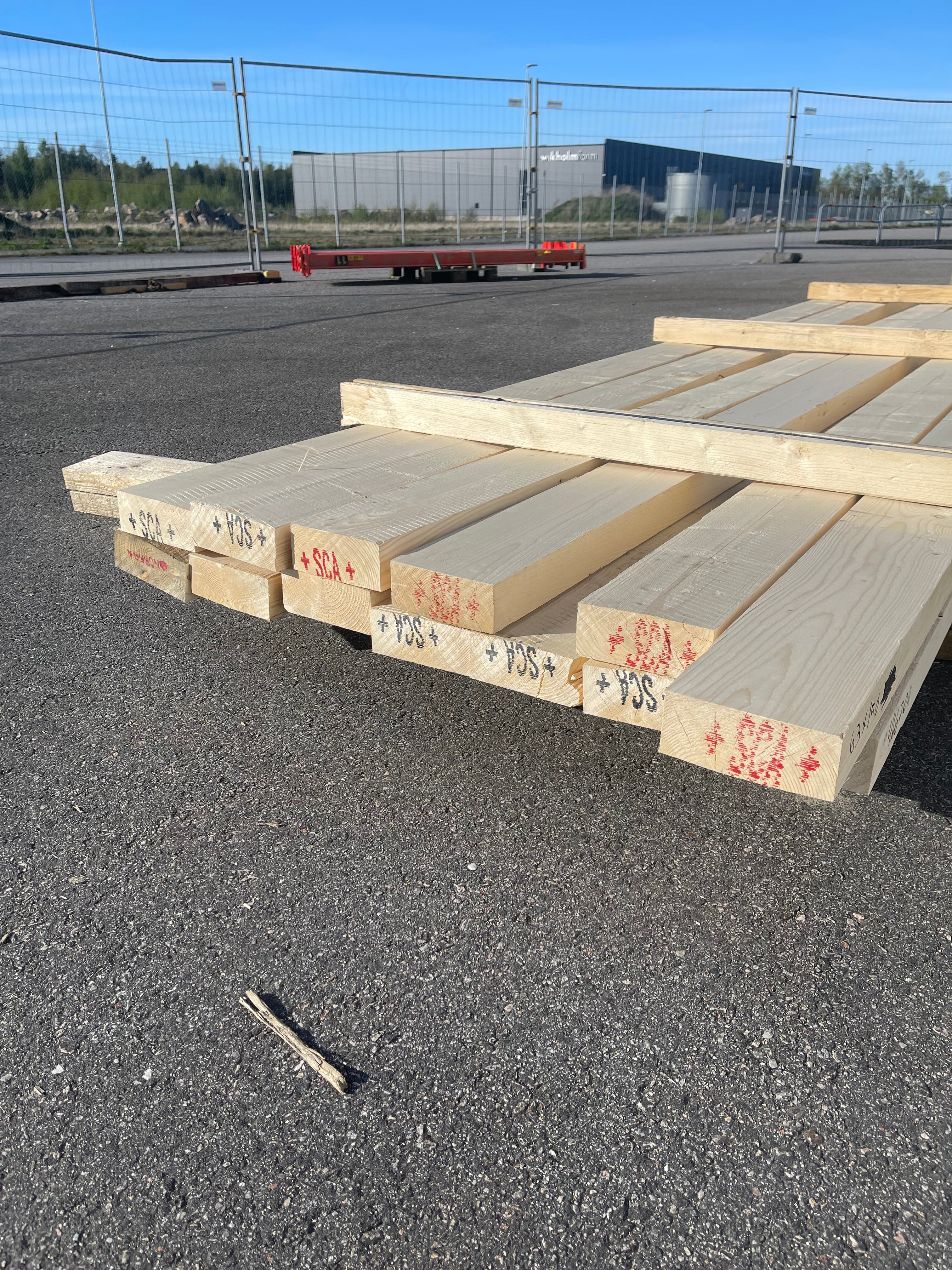 Paket Reglar Ohyvlade 63x150 mm – Blandade längder – 13 st