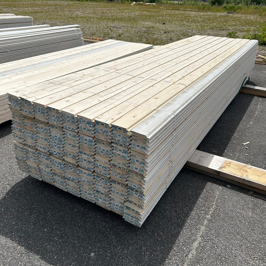 Paket Dubbelfas Halvspont 22x120mm 4,20m 225st Grundmålad