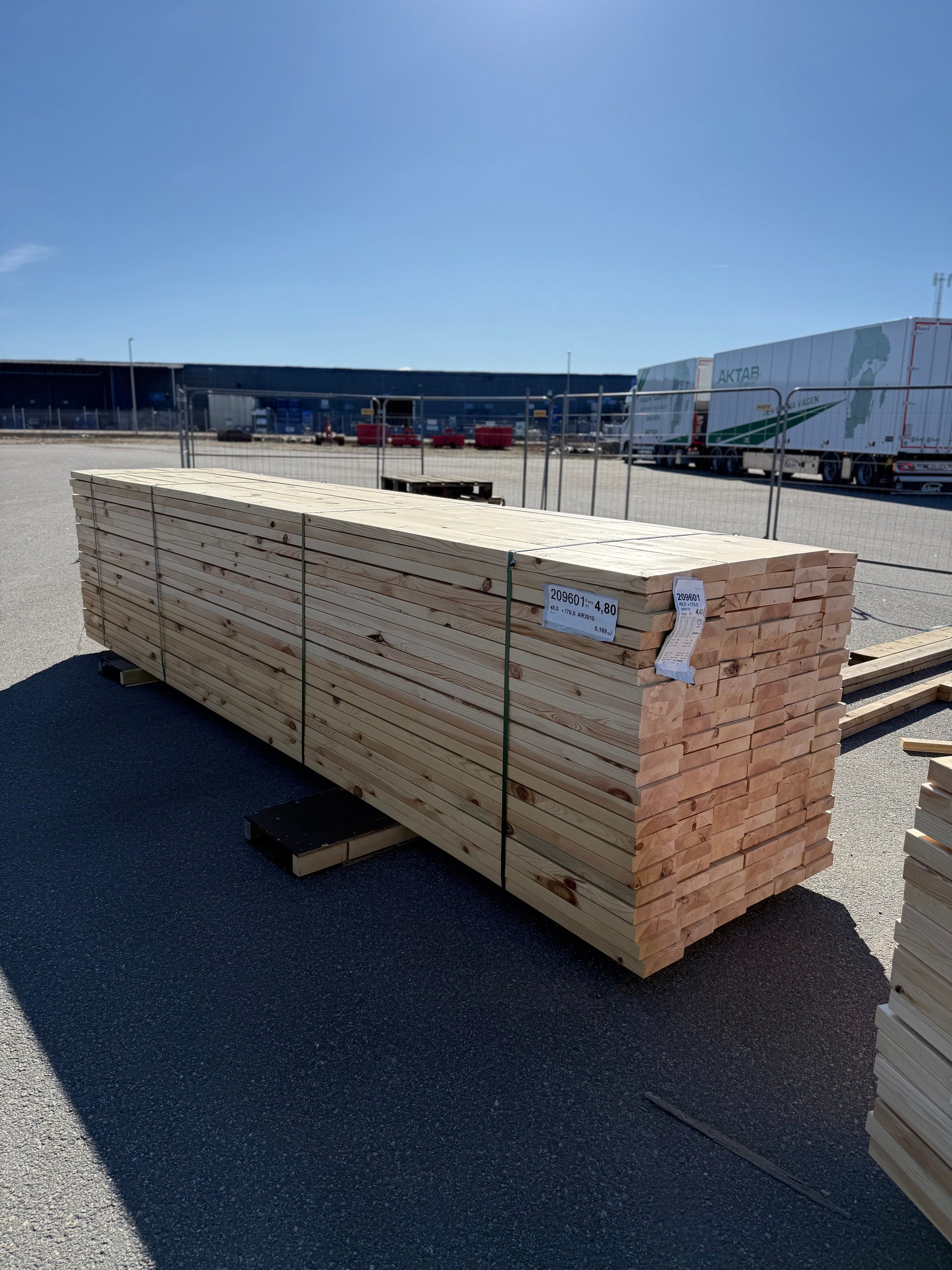 Paket Reglar 45x170 mm – 138 st (4,80 m, furu)