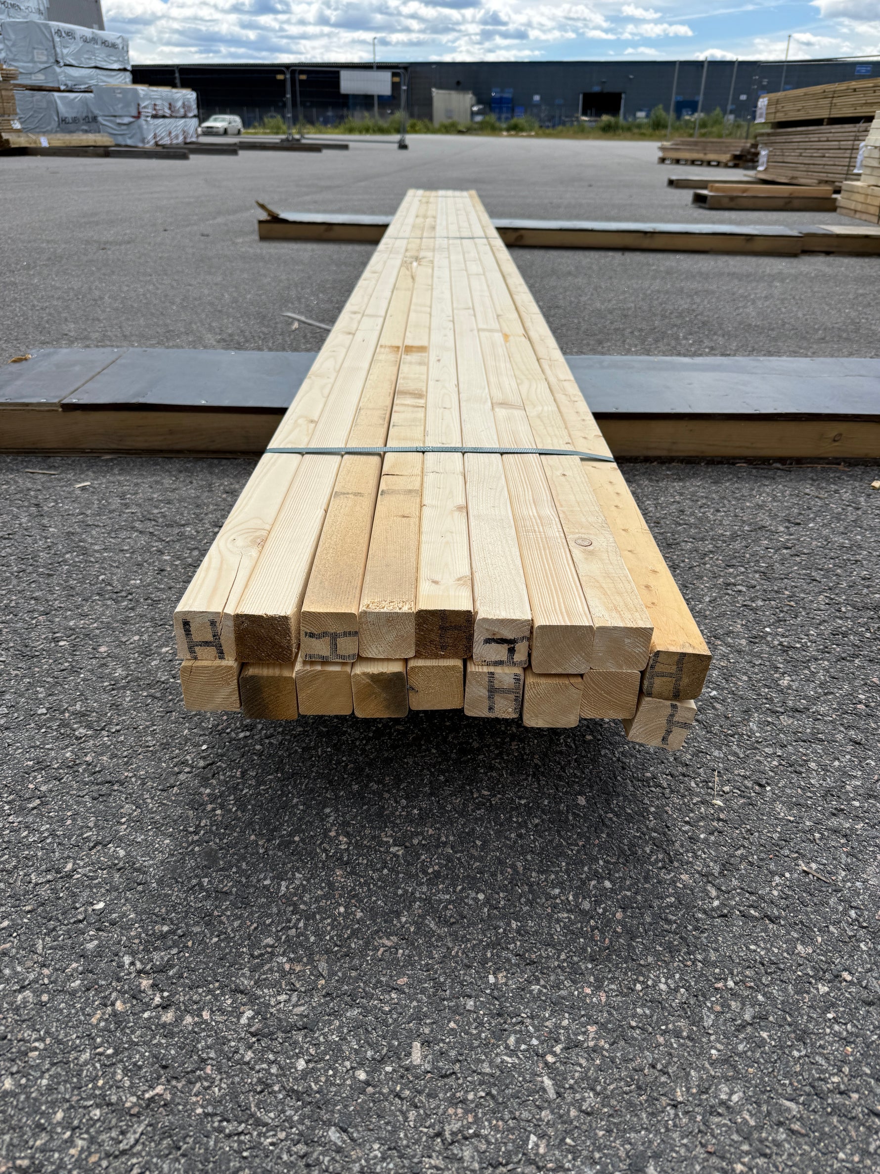 Paket Reglar 45x45 mm – 18 st (5,10 m, Gran)