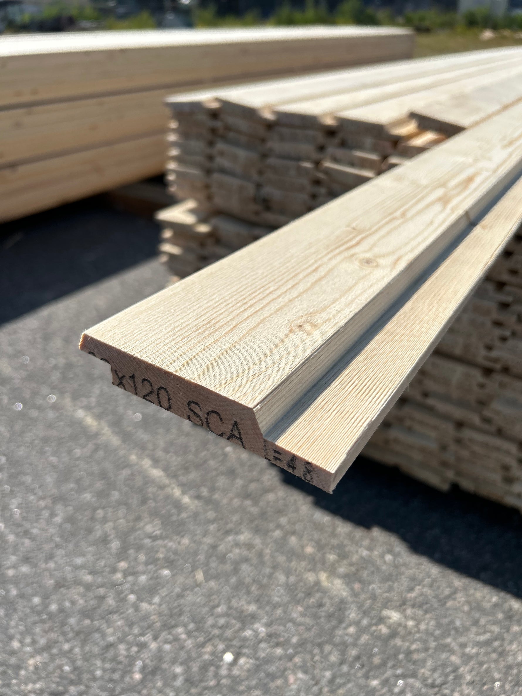 Paket Dubbelfasspont 22x120mm 4.80m 240st Obehandlade