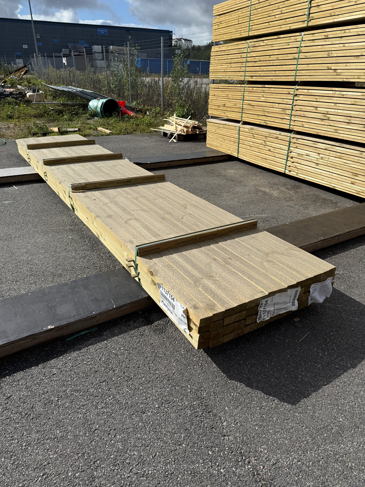 Paket Tryckimpregnerade Reglar 45x70mm, 56st 5,40m