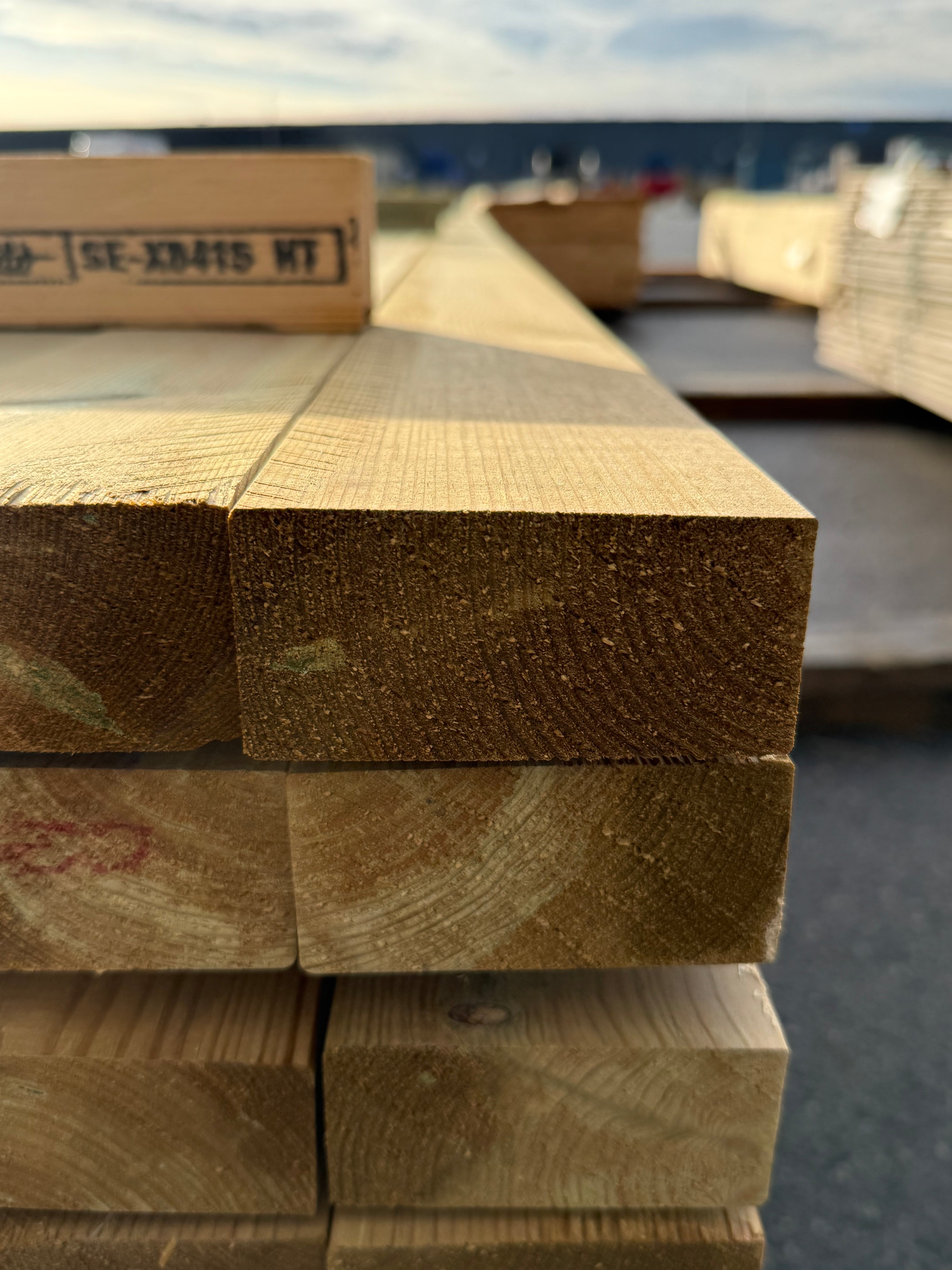 Paket Tryckimpregnerade Reglar 45x95mm – 110 st (4,80 m, Furu C14)