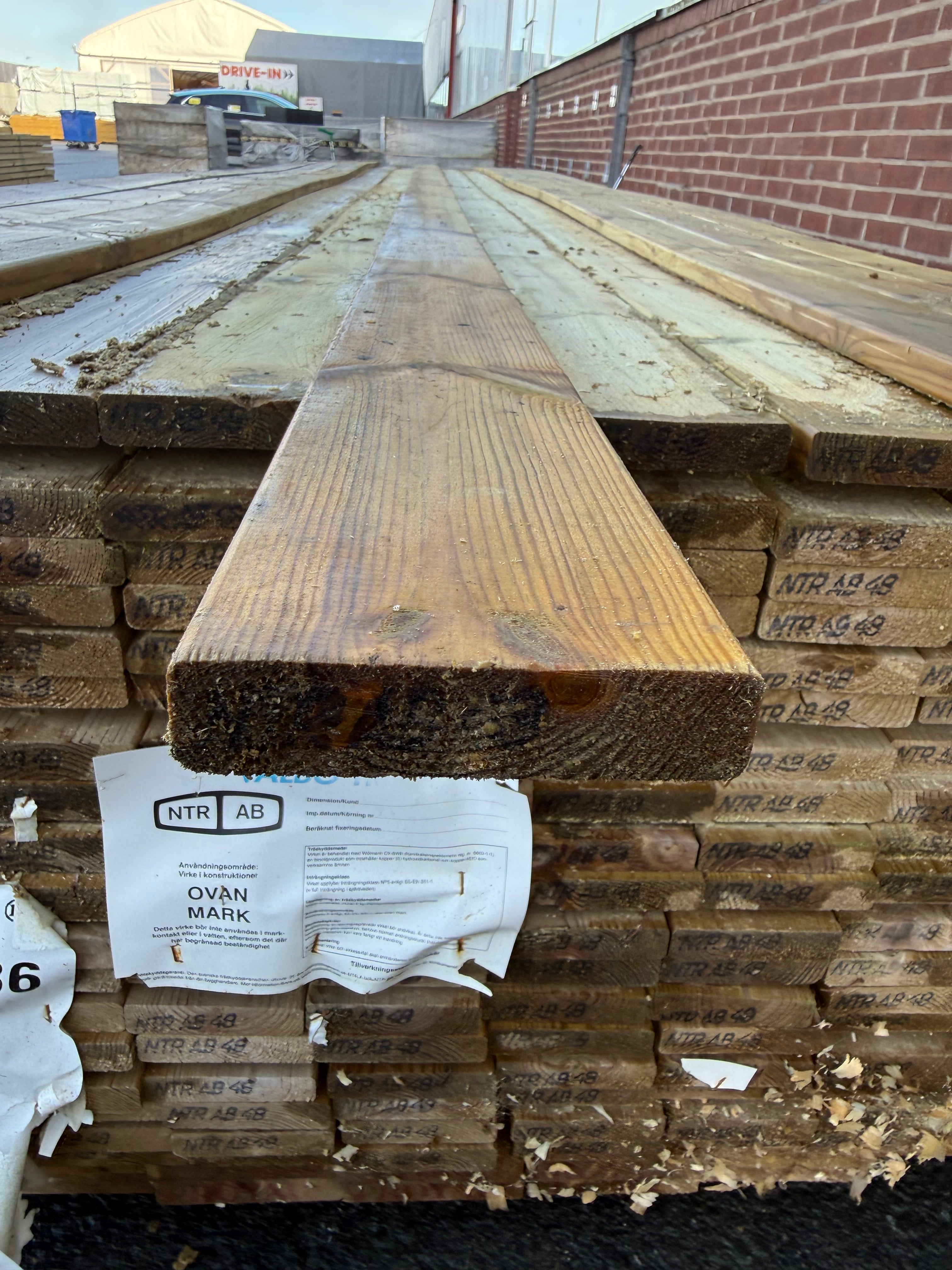 Paket Trall 22x95mm, 227st 4,80m Tryckimpregnerad (NTR AB)