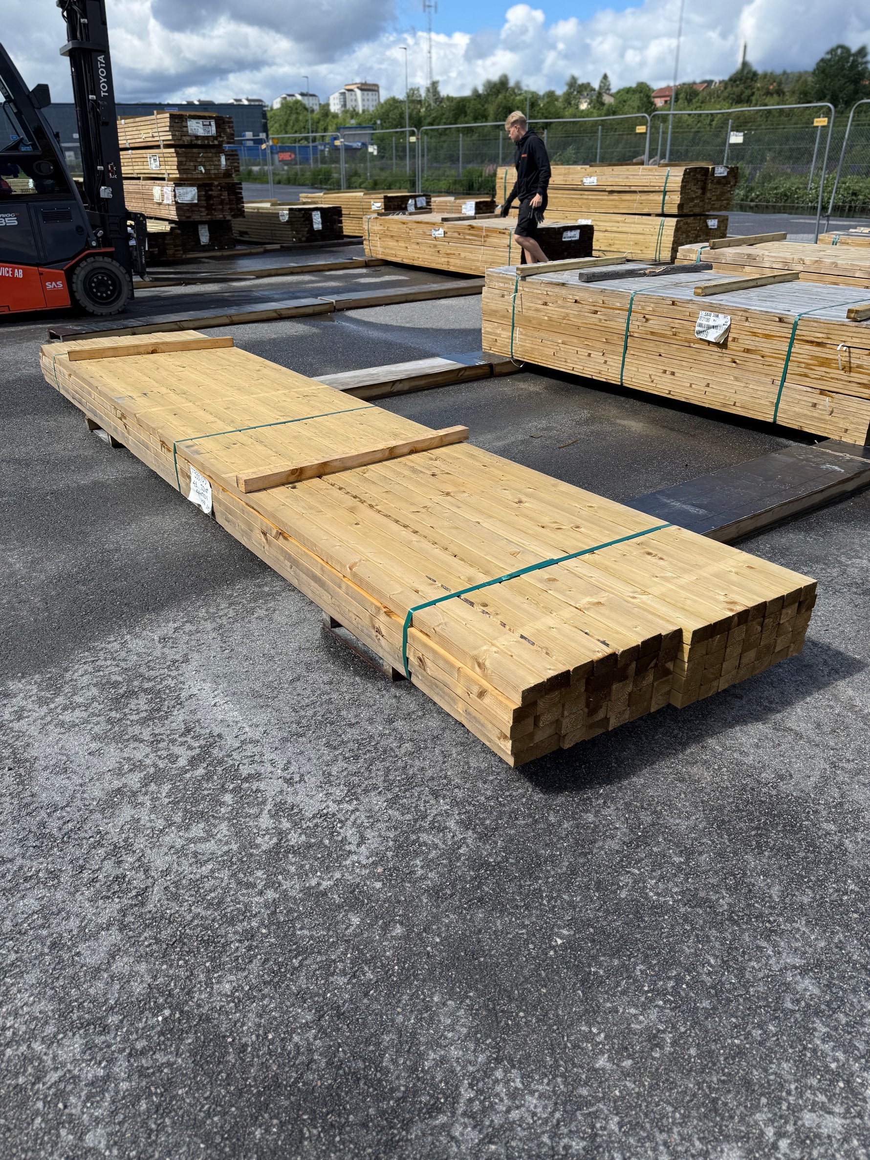 Paket Tryckimpregnerade Reglar 44x70mm 70st 4,80m