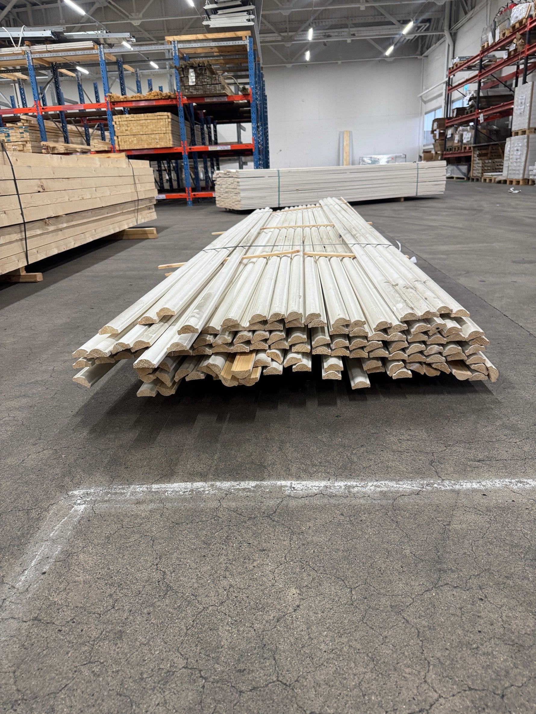 Paket Hattläkt Vitmålad 22x45mm 4,50m – 120 st