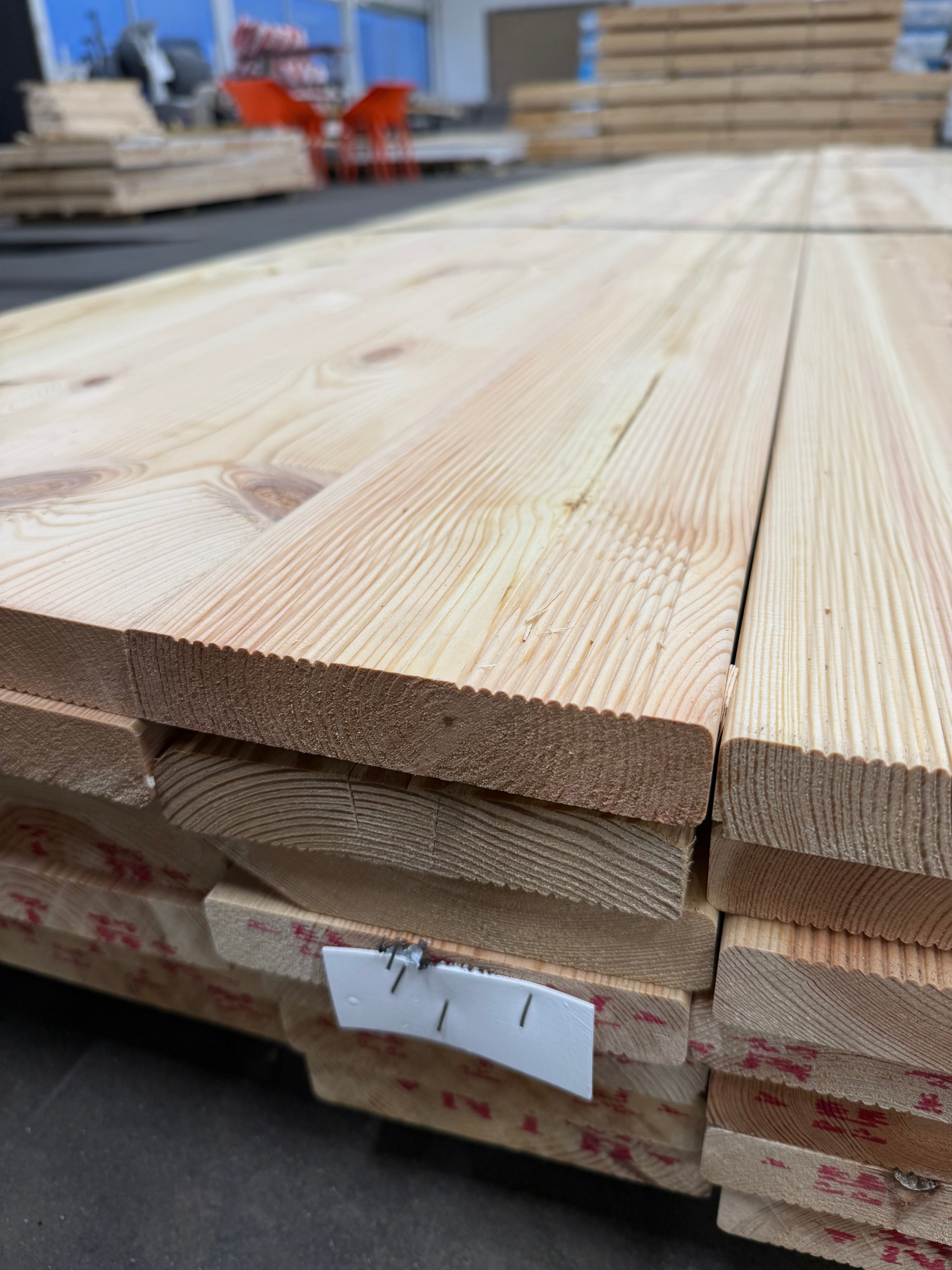 Paket Hyvlade Brädor 27x145mm 3.60m- 49st (Furu Rillad) B- sortering