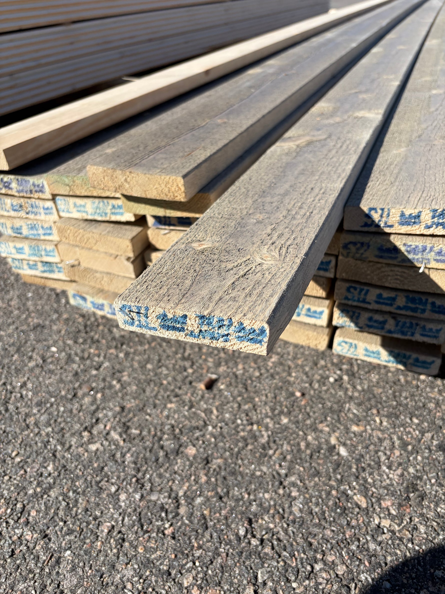 Paket Finsågade Brädor 22x95mm, 70st 4.80m- Lasyr