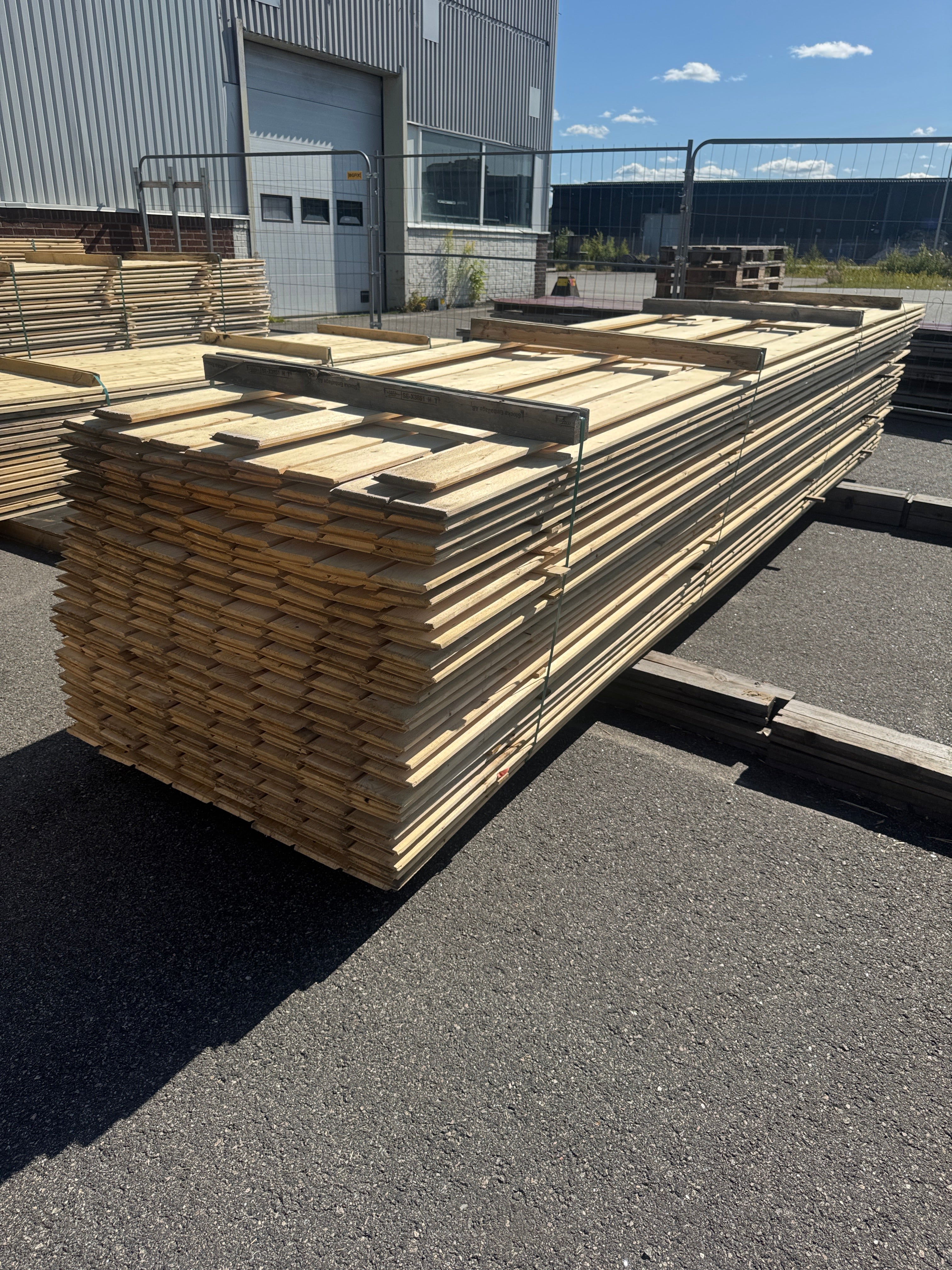 Paket Ytterpanel 22x145mm 4,80m 203st Obehandlad
