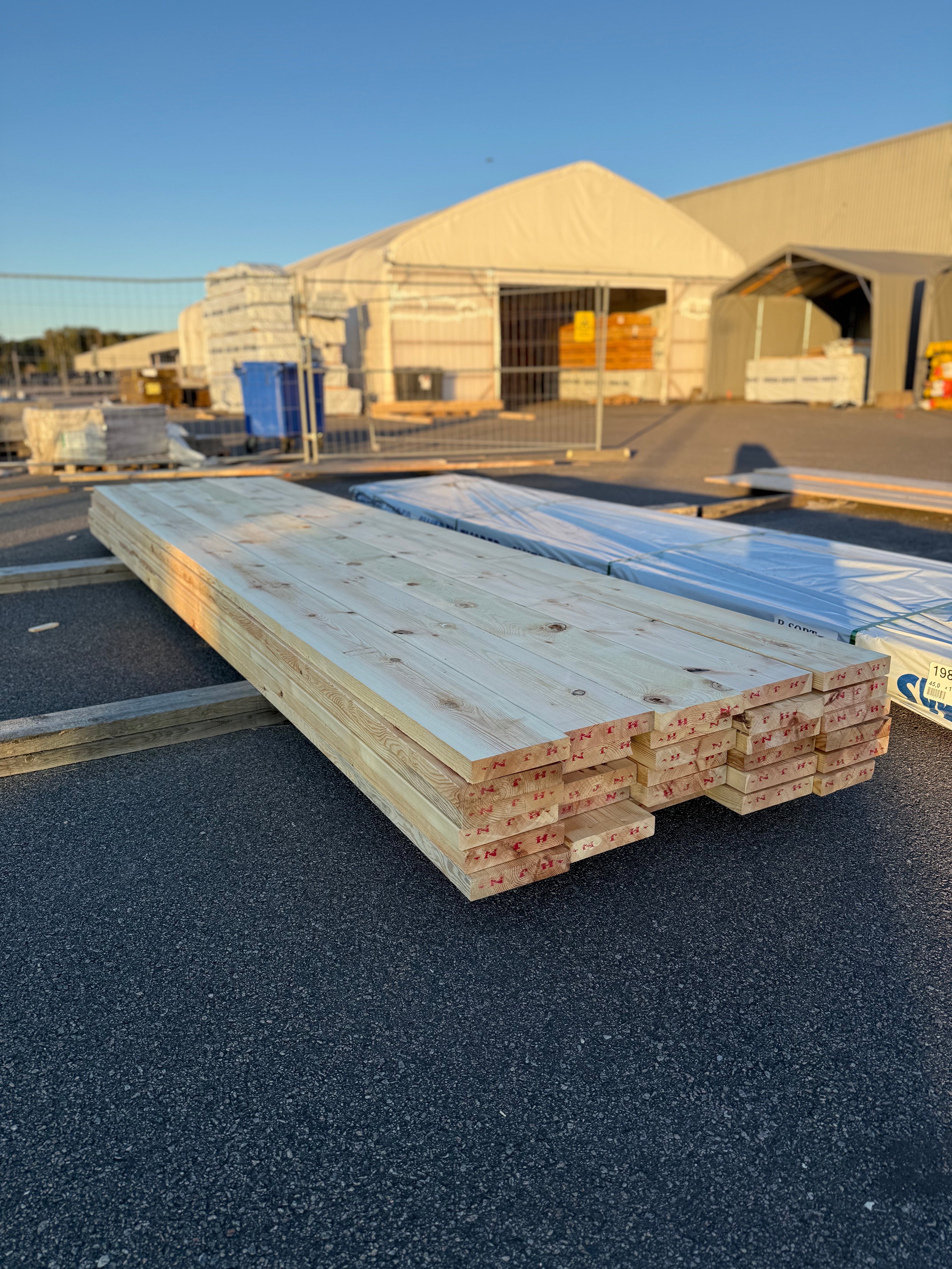 Paket Reglar 45x220 – 30 st (4,80 m, furu)