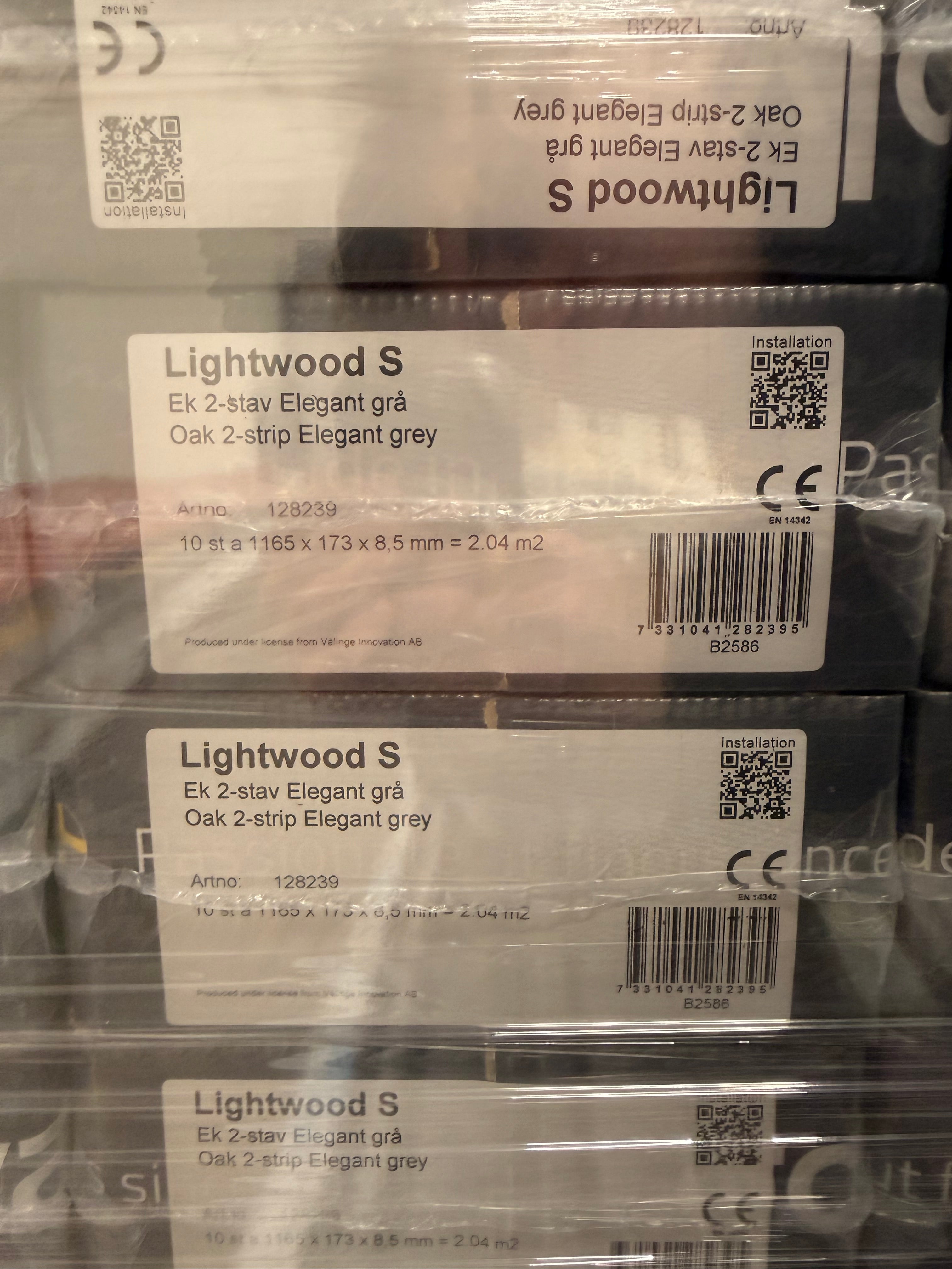 Parkettgolv Ek Elegant Grå – 2-stav