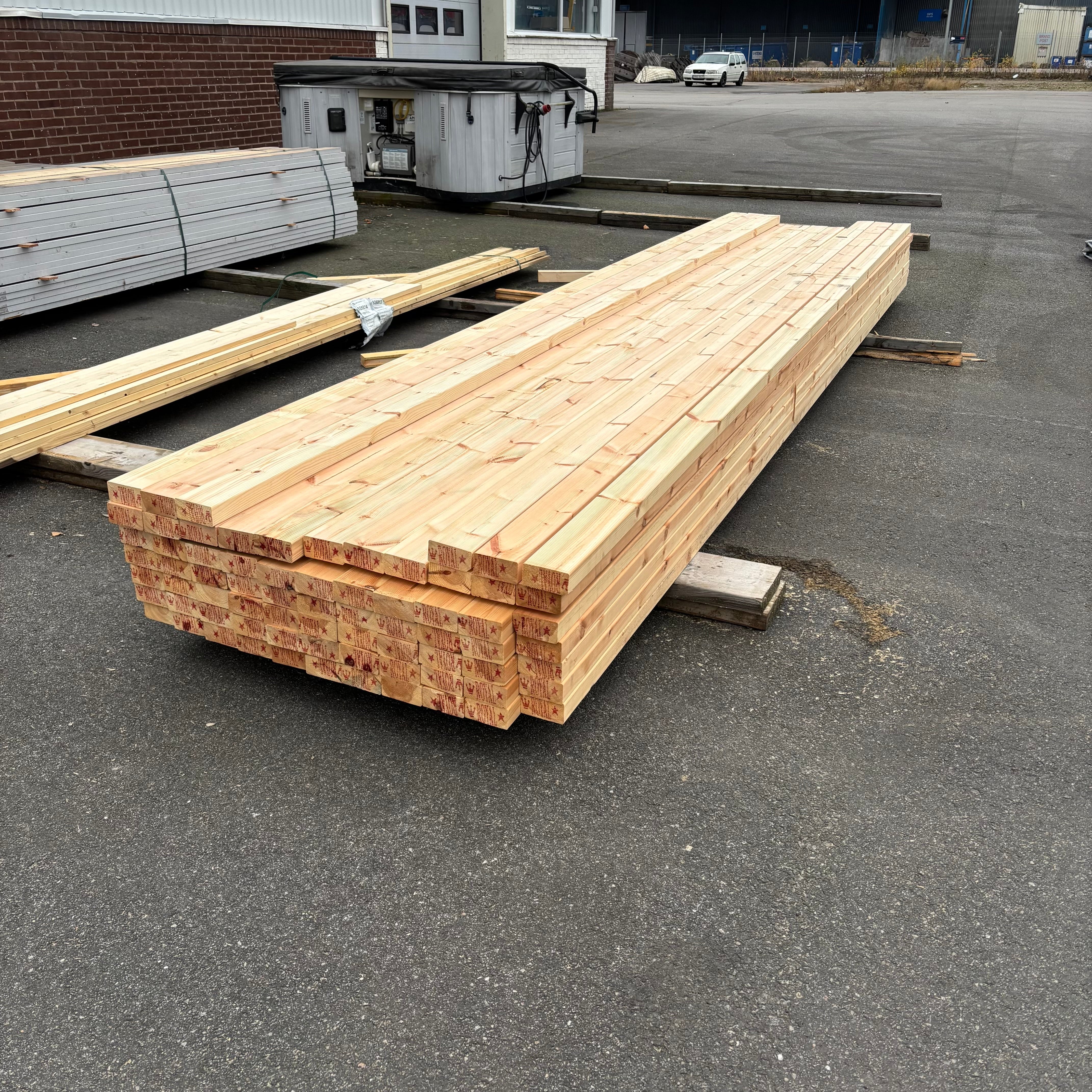 Paket Reglar 45x90mm – 72 st (4,80 m, Hyvlad Furu)