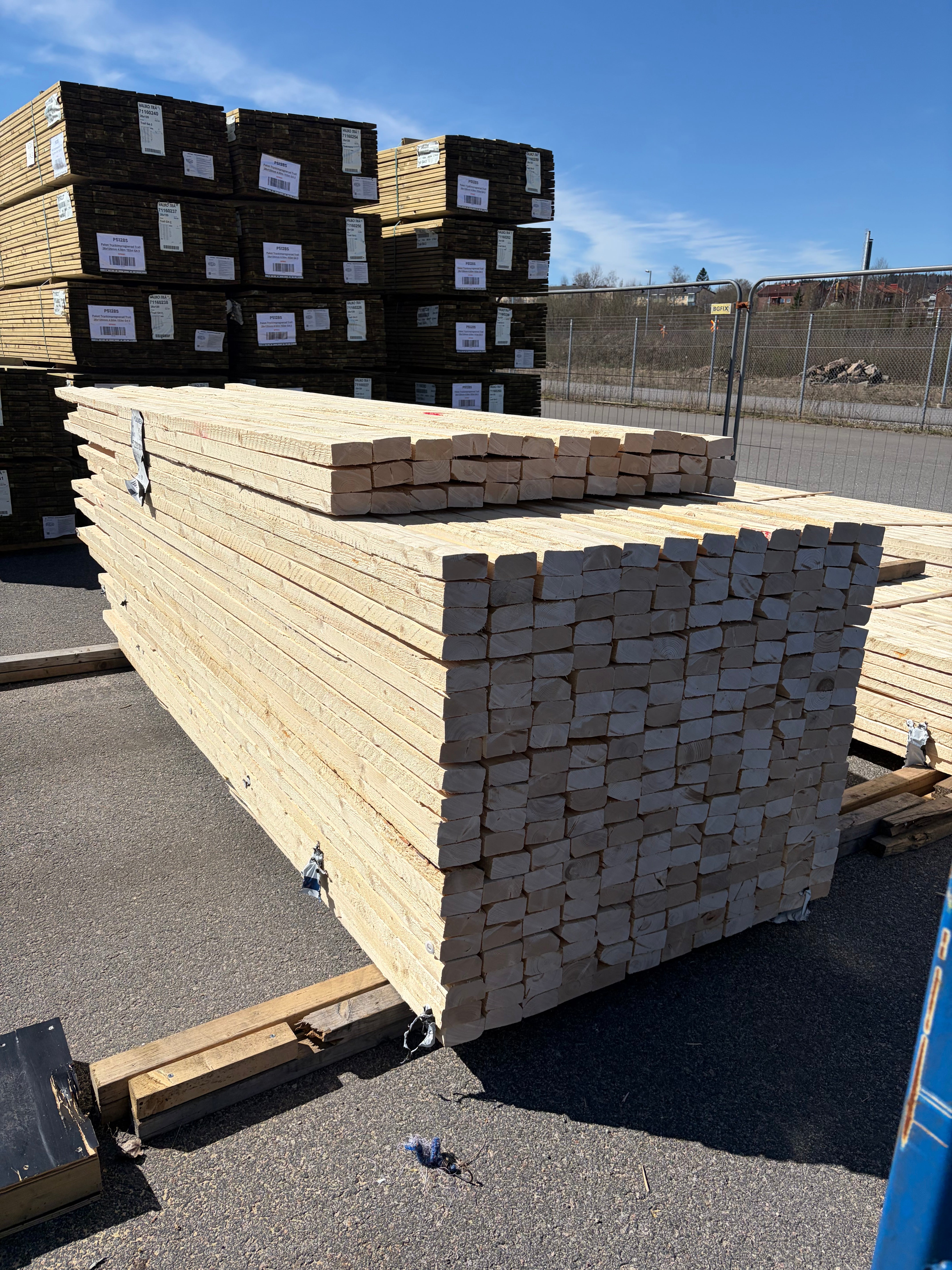 Paket Ohyvlade Reglar 45x90mm, 276st (2,7–3,9m) - Spirec