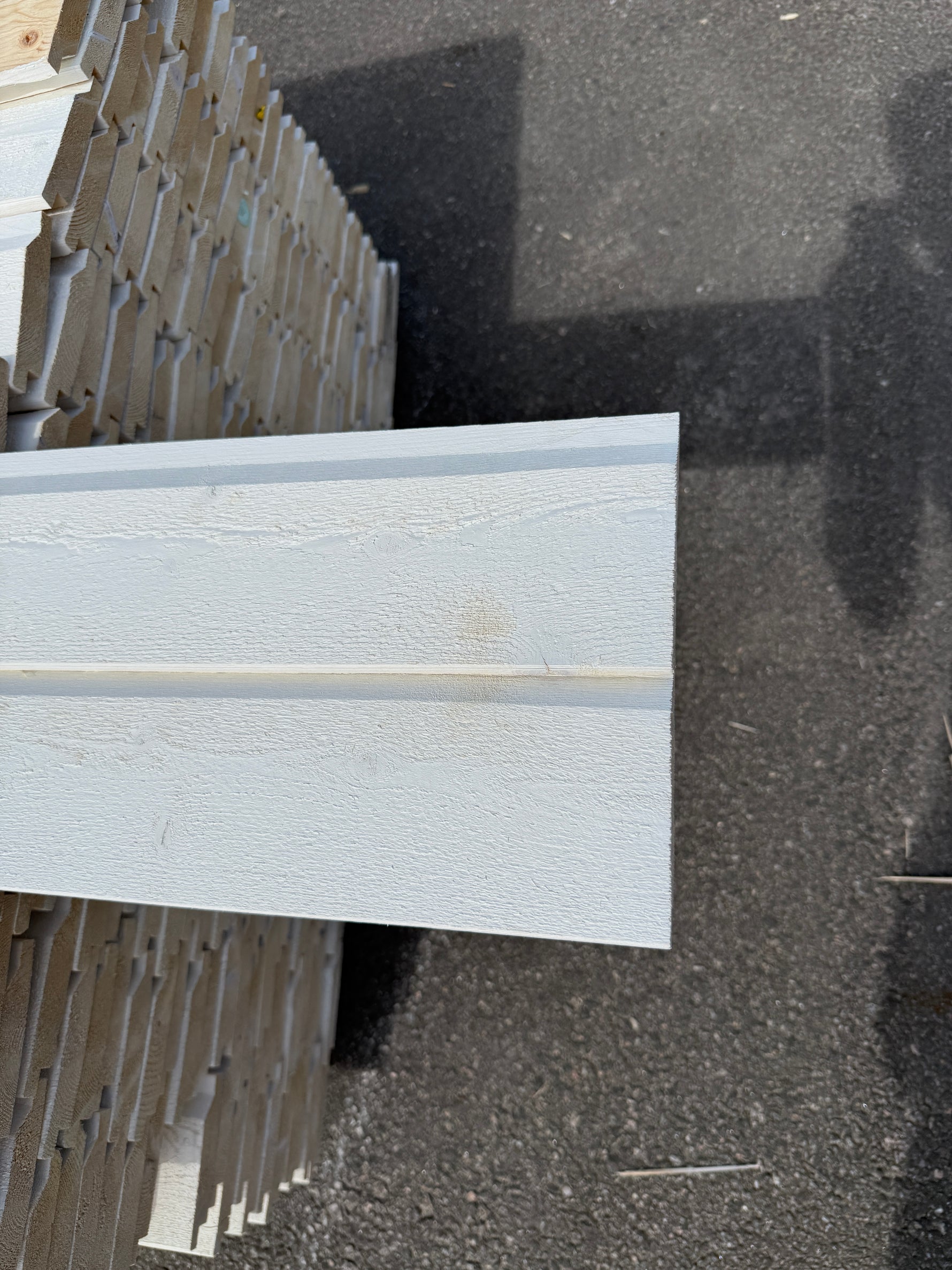 Paket Ytterpanel Enkelfas Halvspont 22x120mm, 221st 4.50m Grundmålad