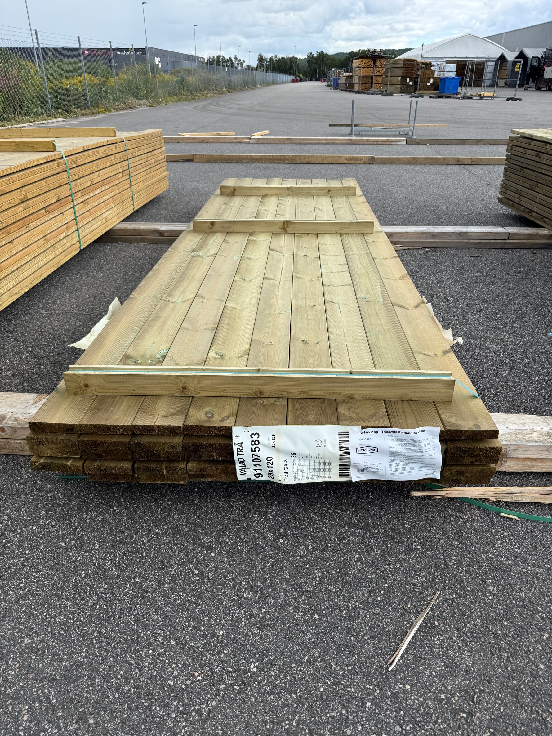Paket Tryckimpregnerad Trall 28×120 mm, 45st 3,60 m (G4-3)