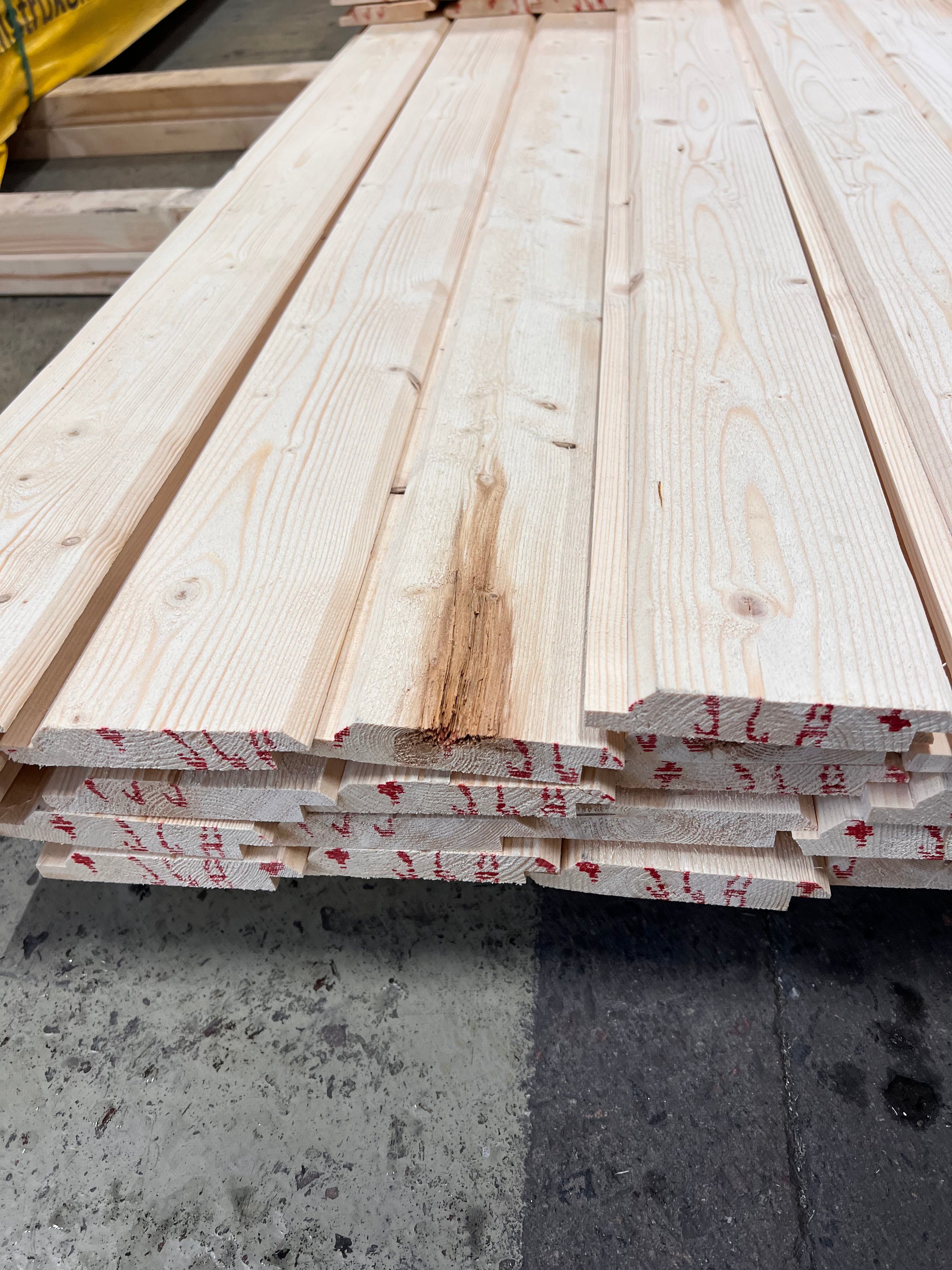 Dubbelfas fals 22x120 – 81 st  4,30-5,40m (B-sortering)