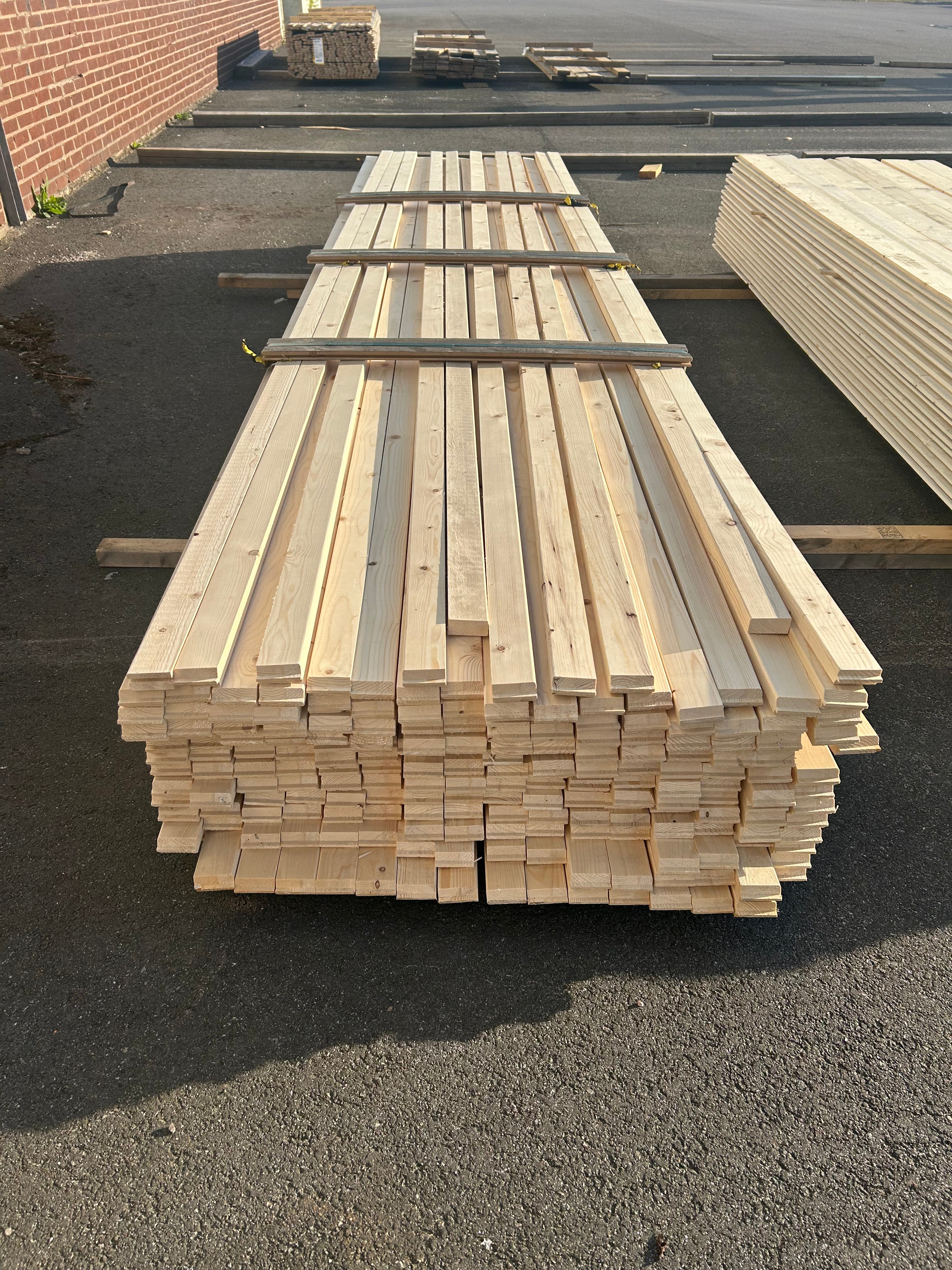 Paket Glespanel 28x60 – 200st (4.50 m) – Ändspontad – Obehandlad