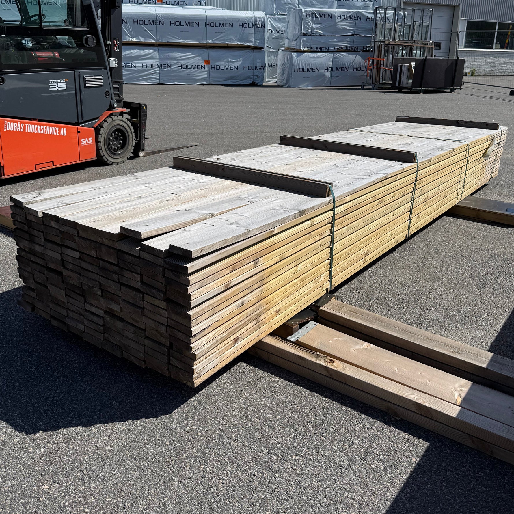Paket Tryckimpregnerad Rillad Trall 28x120mm, 144st 4.80m