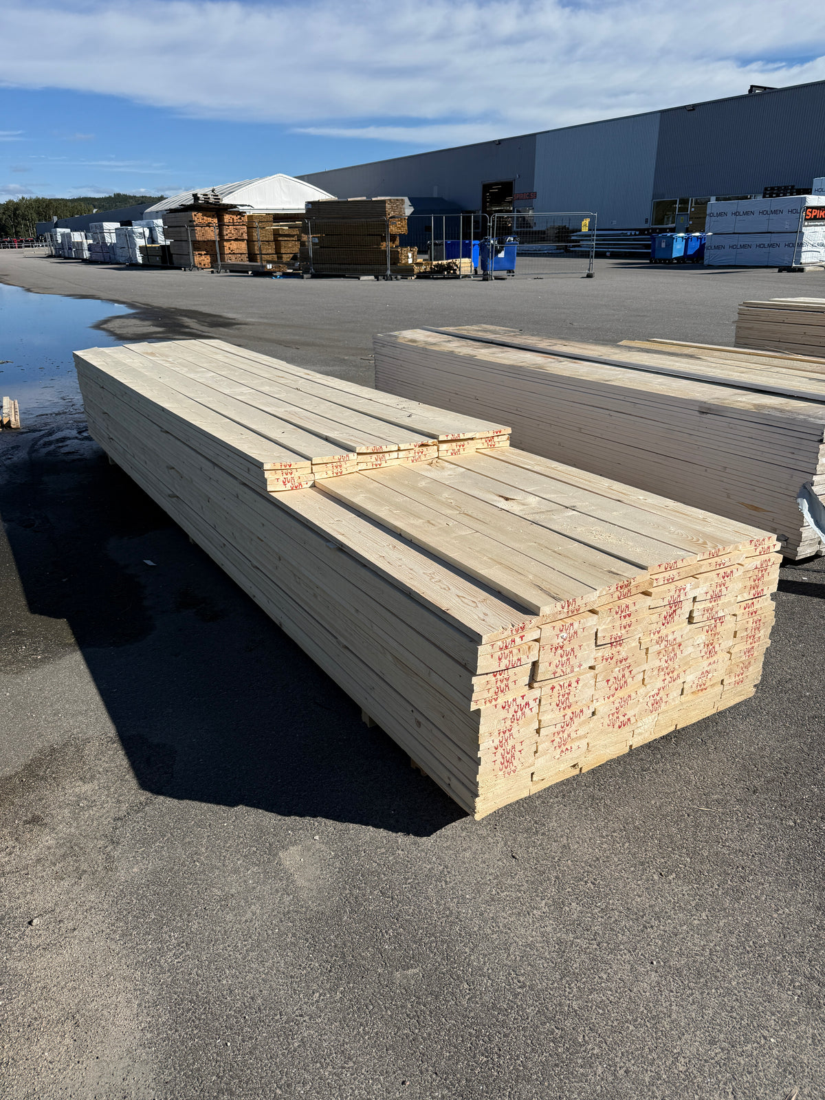 Paket Finsågade Brädor 22x170mm 3,60–4,80m 156st (Andra Sortering)