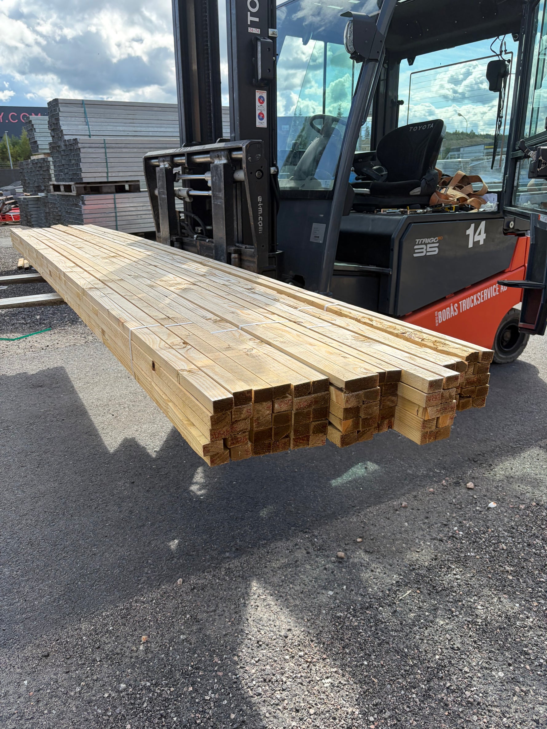 Paket tryckimpregnerad Läkt 25x36mm, 4,2 m - 80 st