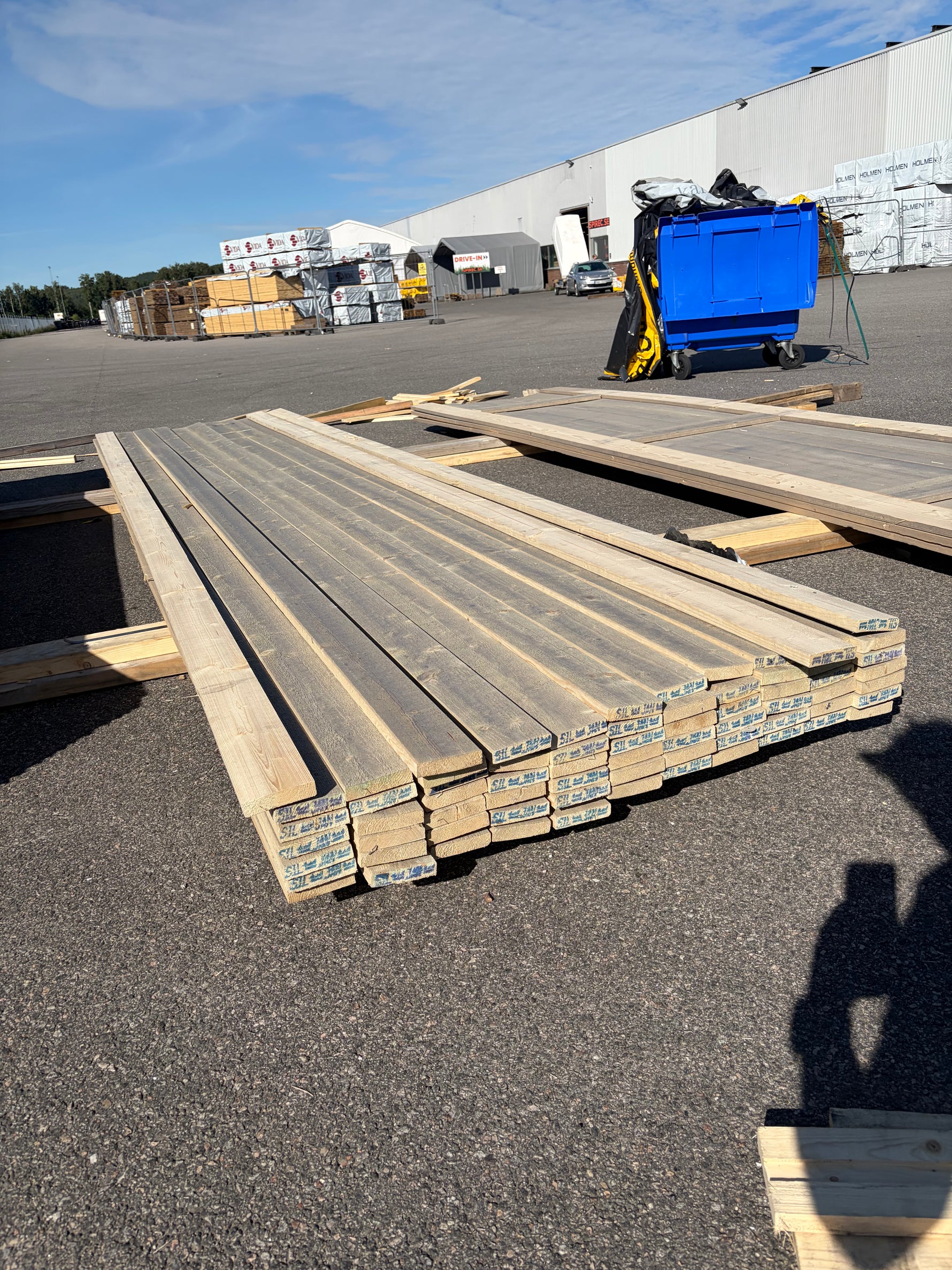 Paket Finsågade Brädor 22x95mm, 70st 4.80m- Lasyr