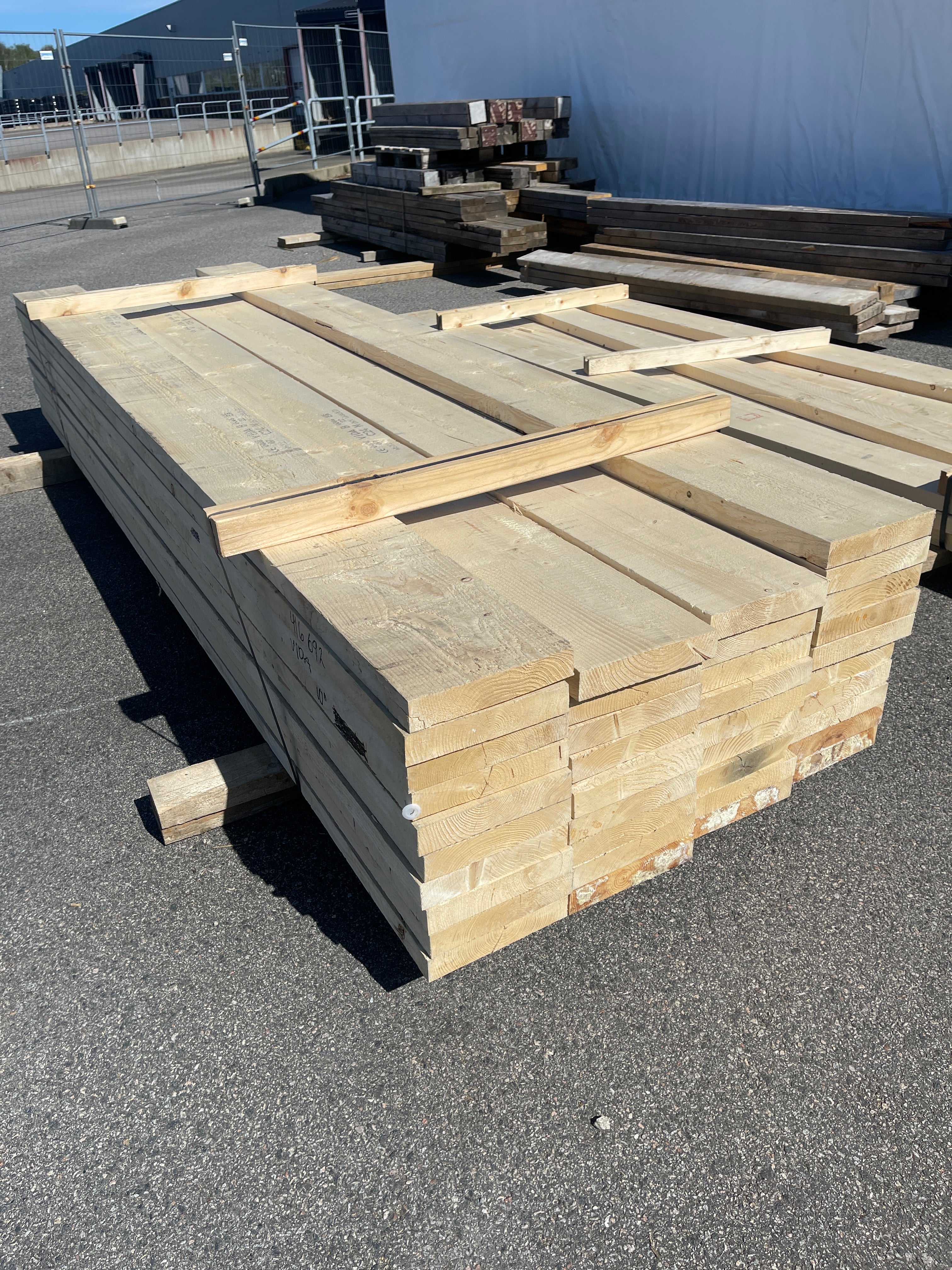 Paket Reglar Ohyvlade 45x250 mm – 3,60 m – 38 st
