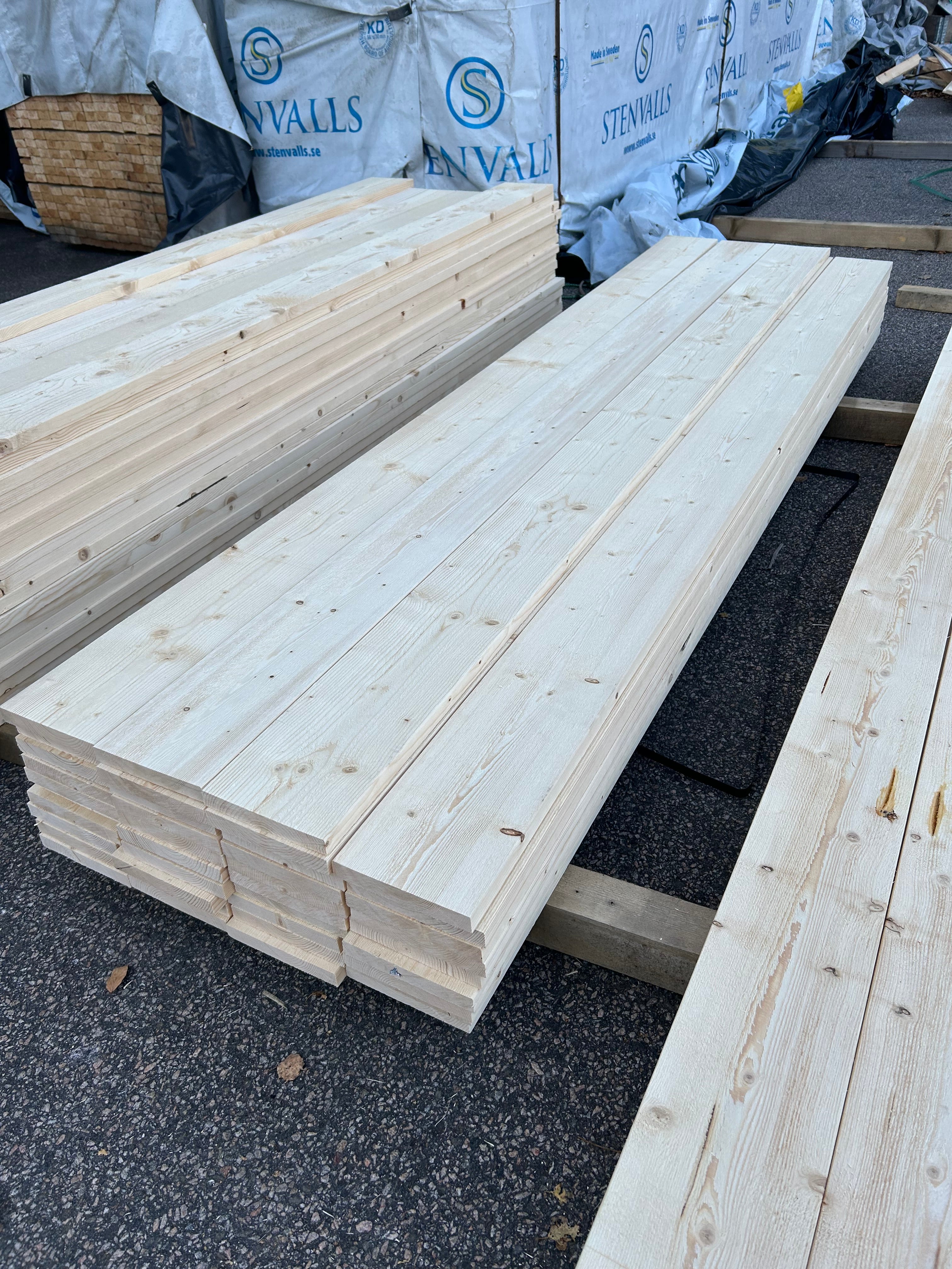 Paket finsågade brädor 22x145 - 46st