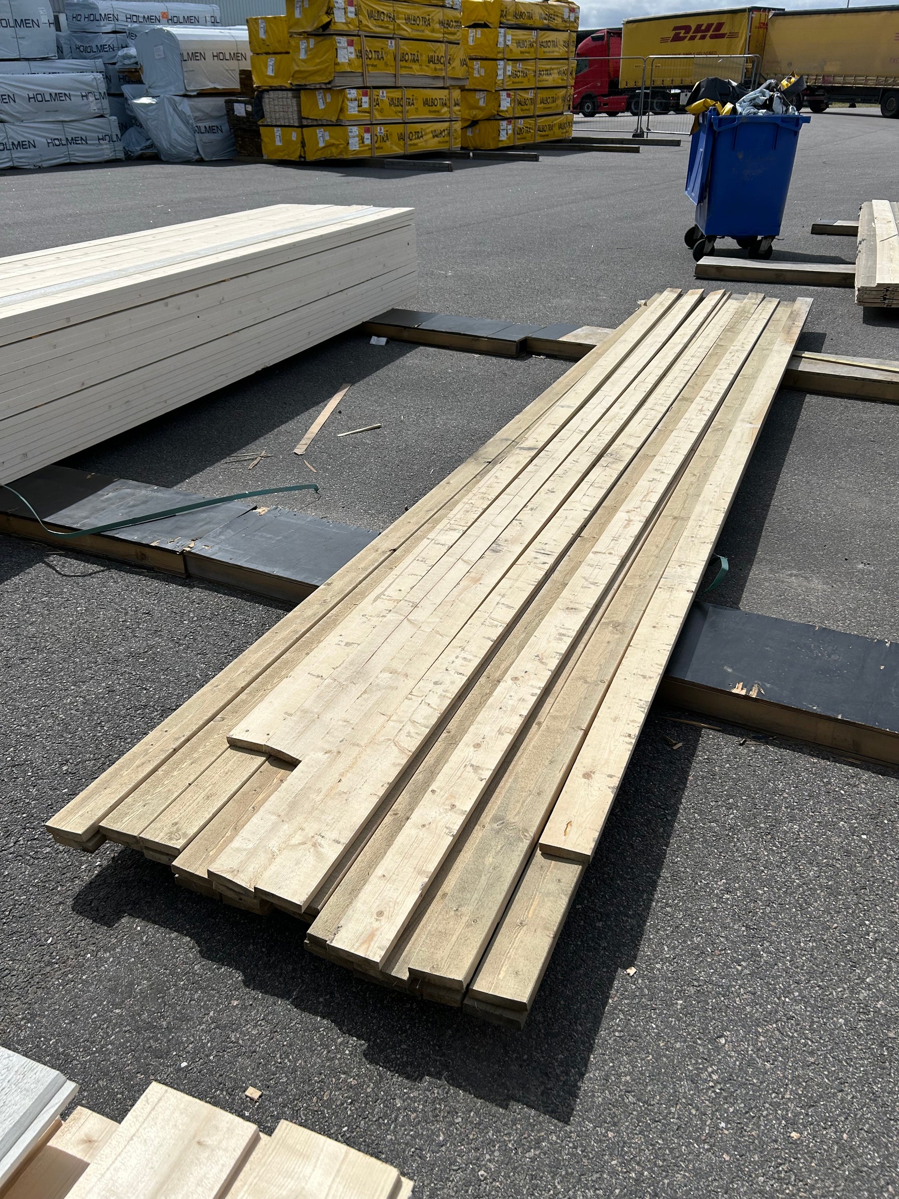 Paket Finsågade Brädor 22x95mm 5,10–5,40m 26st