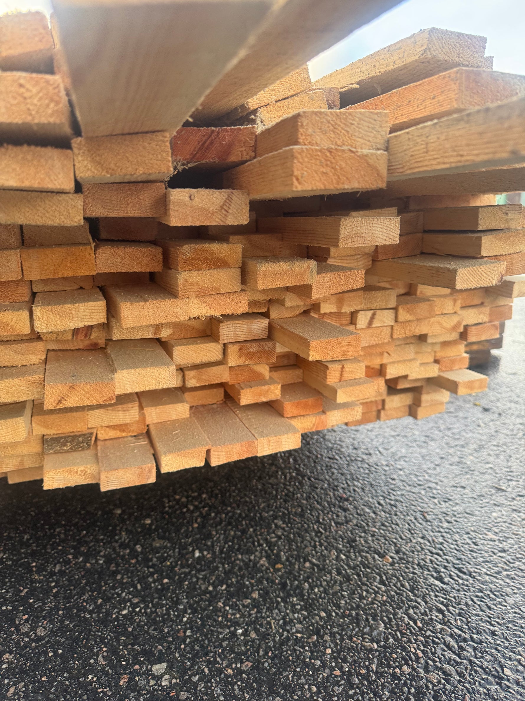 Paket Läkt 19x52 – 342 st (4,2–4,8 m, ohyvlade) - Spirec