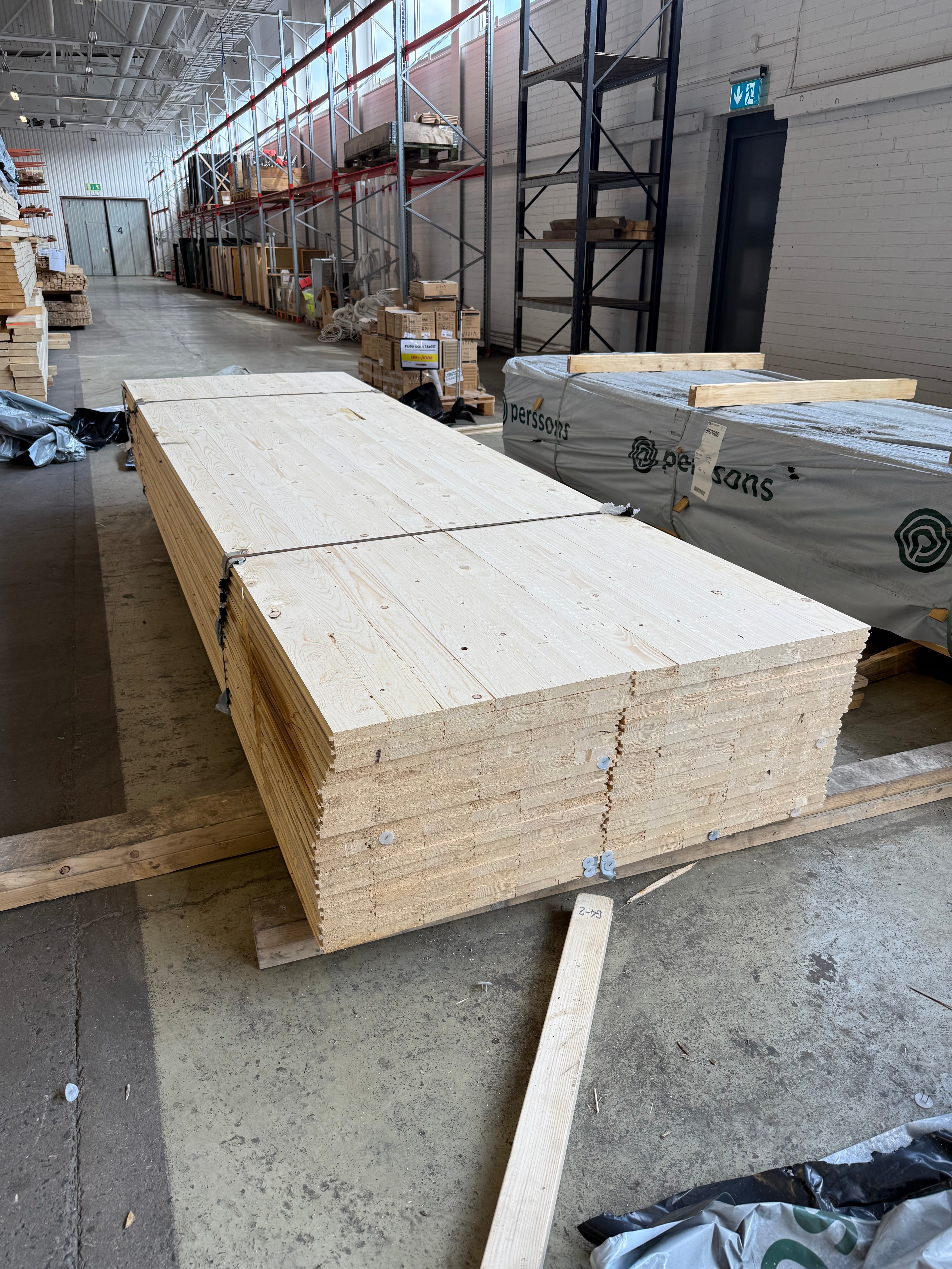 Paket Råspontluckor 23x540 mm – 3,60 m – 36 st