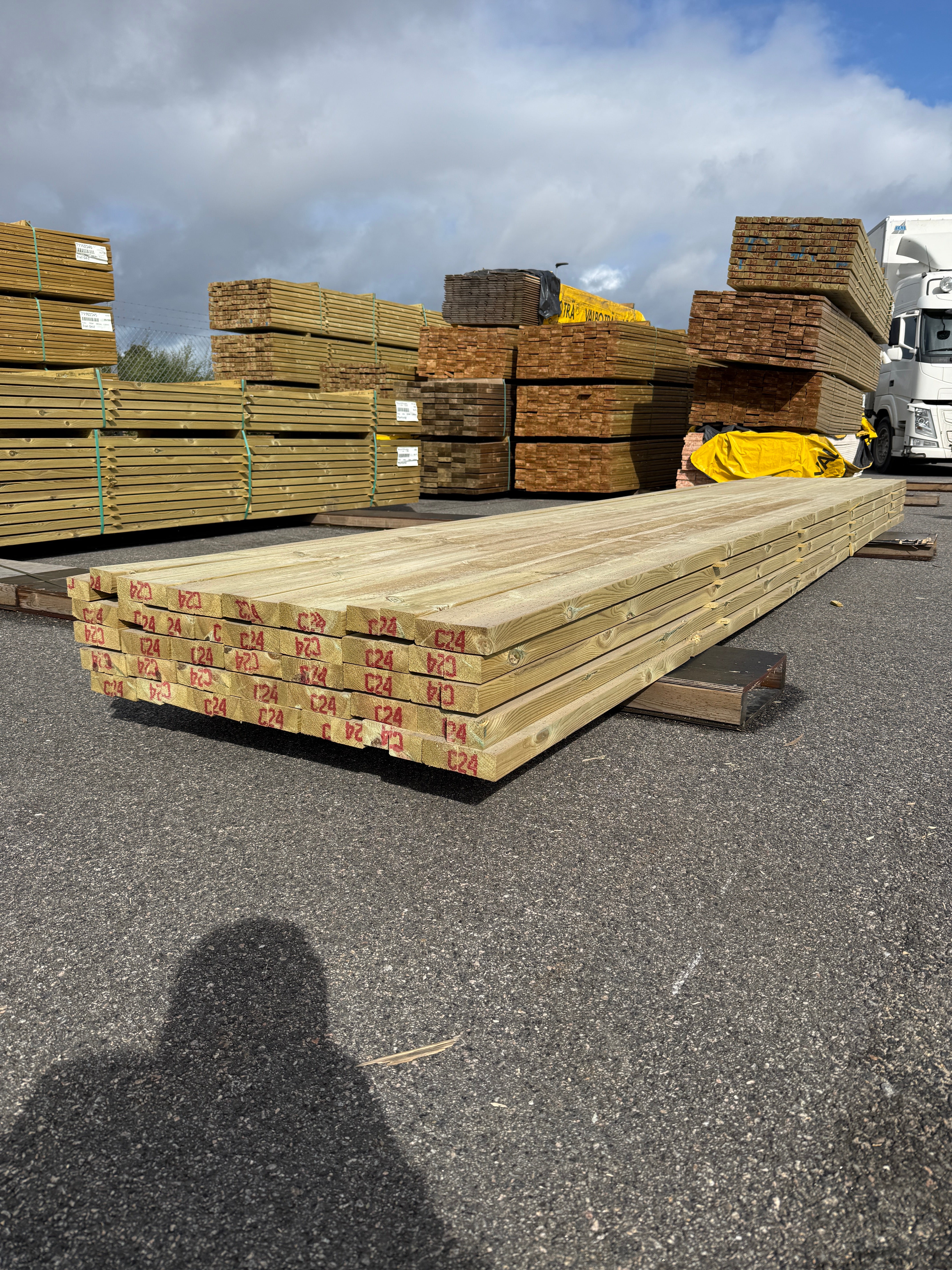 Paket Tryckimpregnerade Reglar 45x70mm, 70st 5,40m