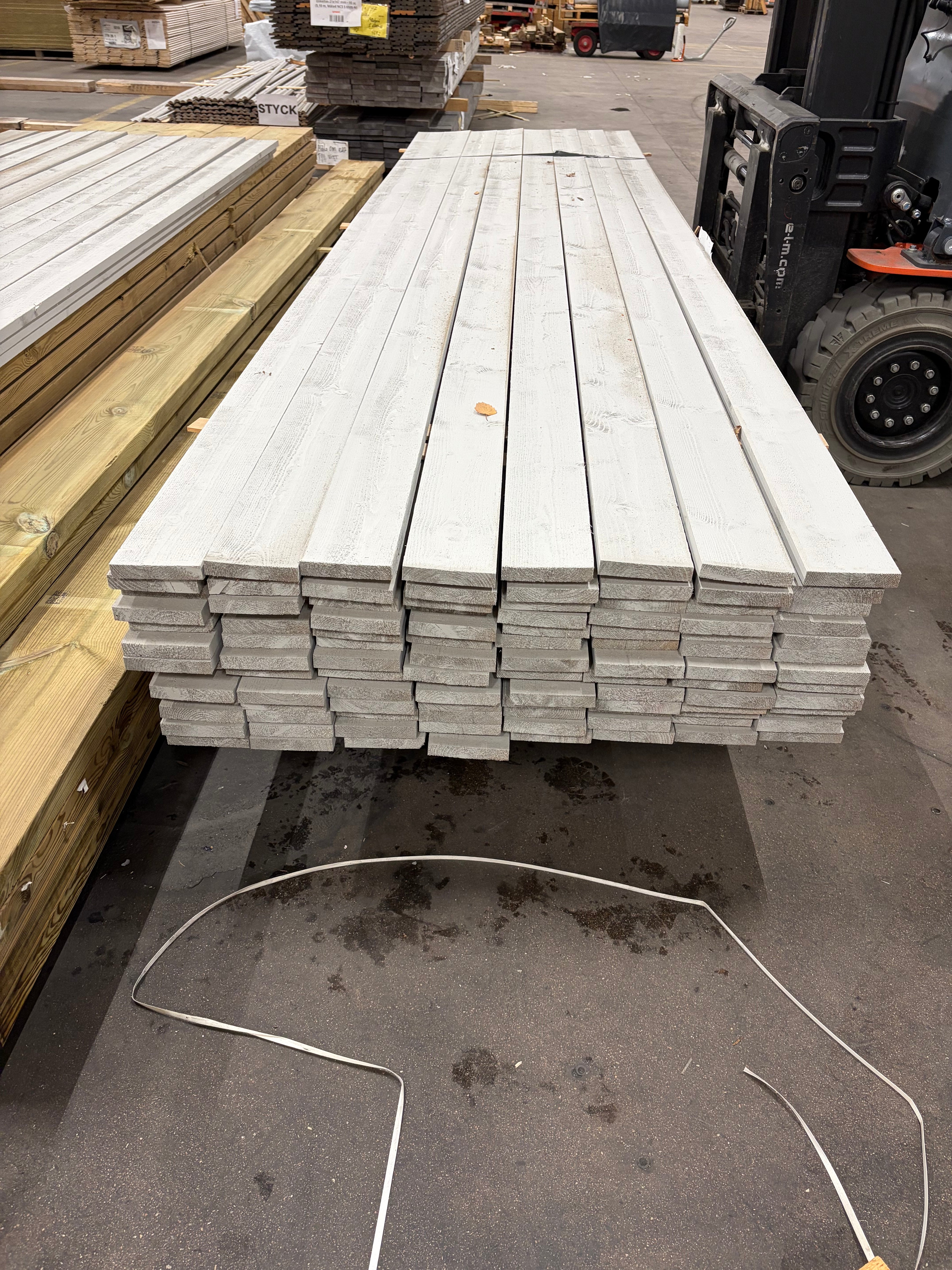 Paket Finsågad Bräda 21x120 mm – 104st (3,90 m, Målad NCS S 3000-N)