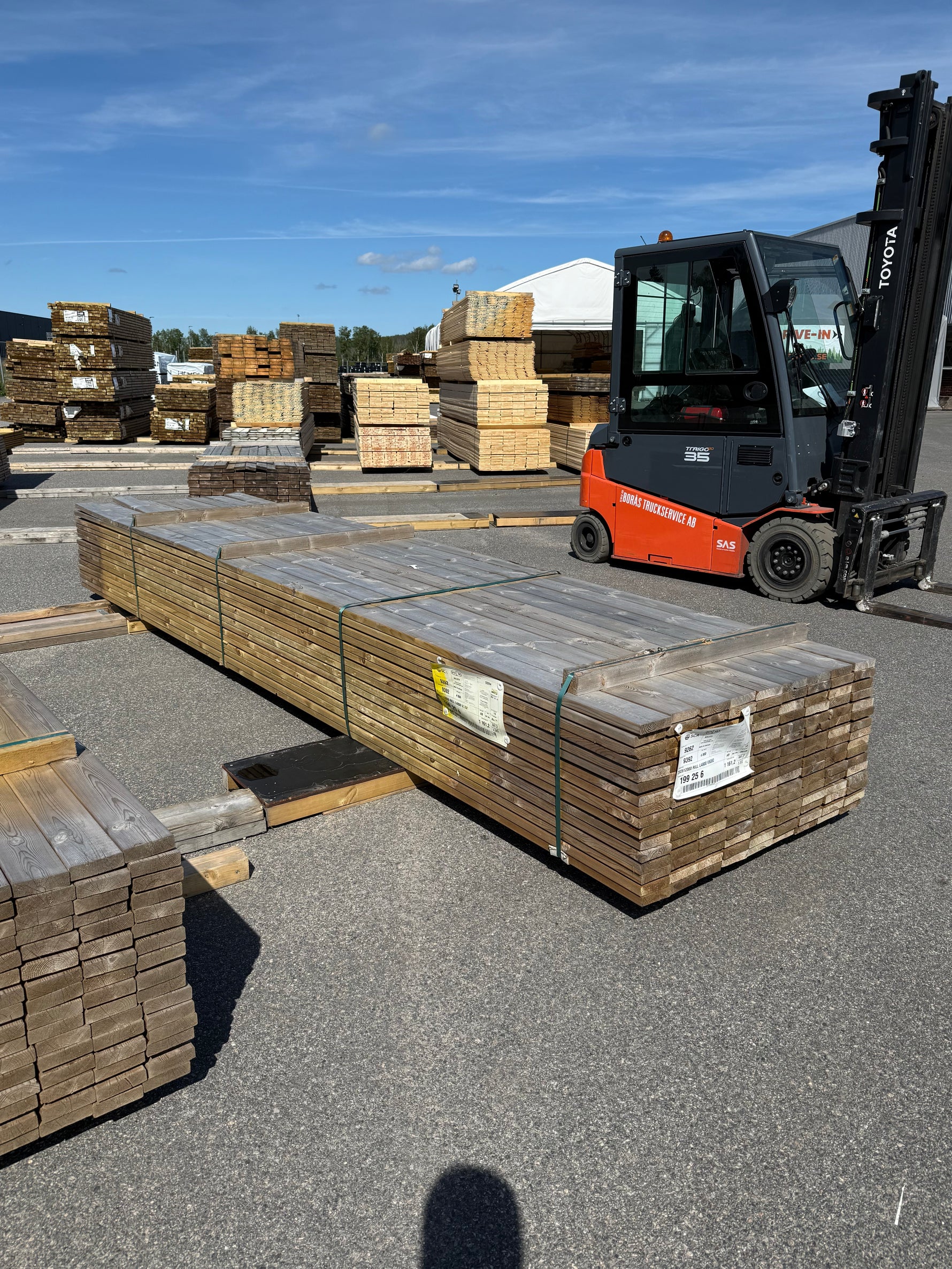 Paket Tryckimpregnerad Rillad Trall 28x120mm, 144st 4.80m