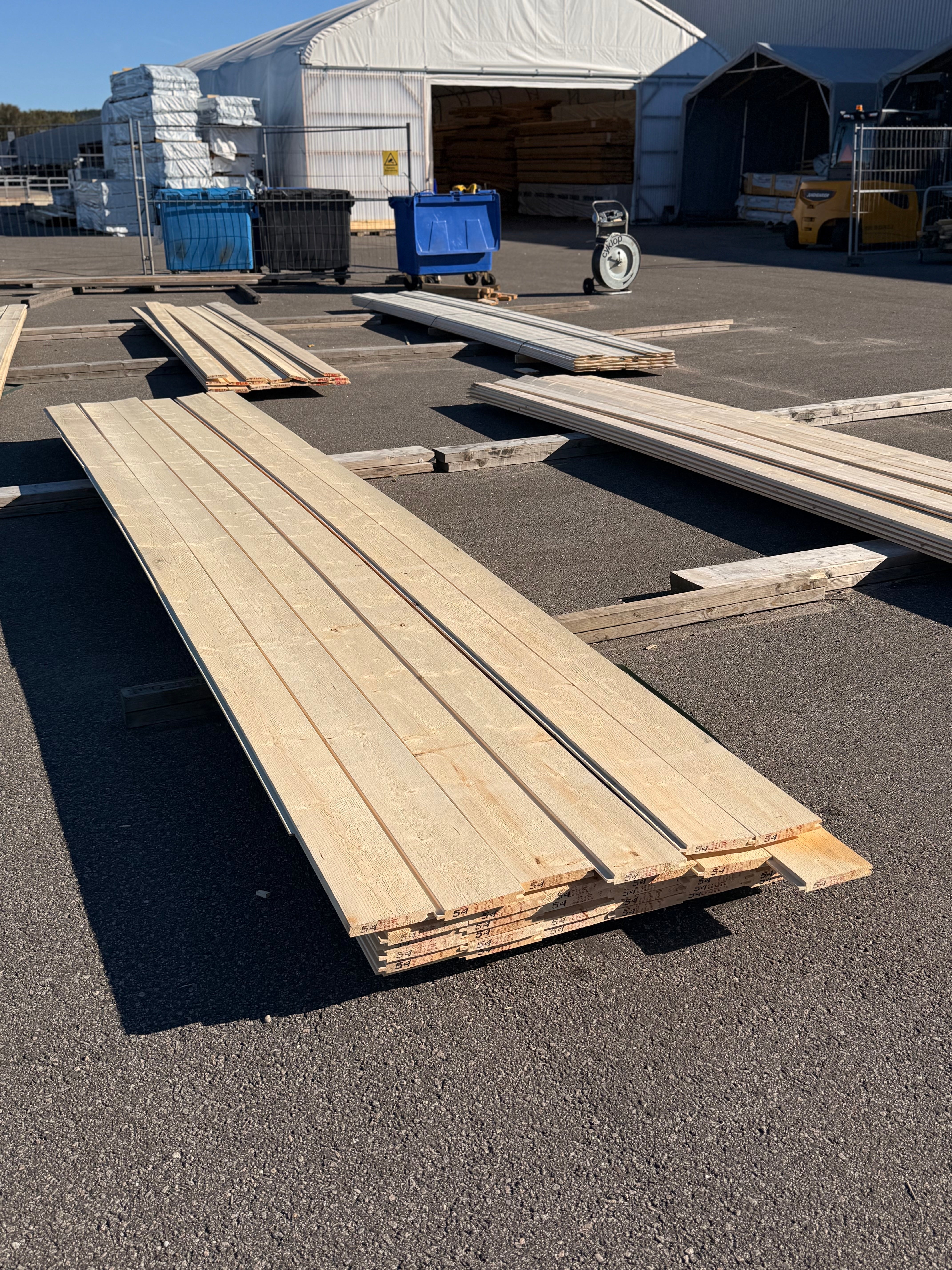 Paket Ytterpanel 22x170mm – 35 st (5,40 m, gran, obehandlad)