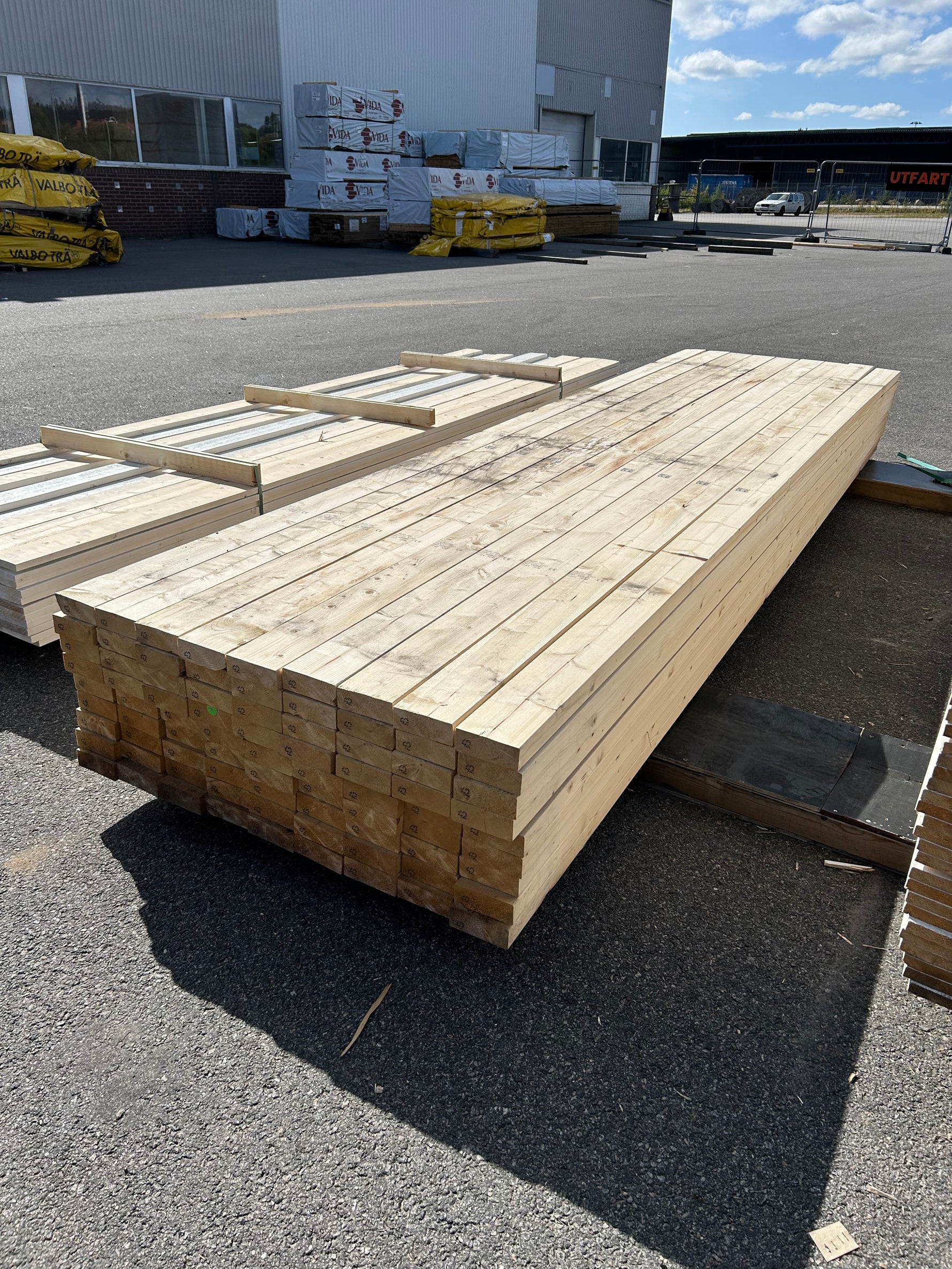 Paket Reglar 45×120 mm 4,20m 81 st C24- Fuktskadat