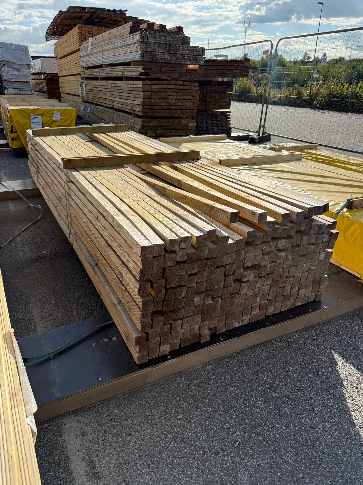 Paket Tryckimpregnerade Reglar 45x45mm – 214st, 3,30m
