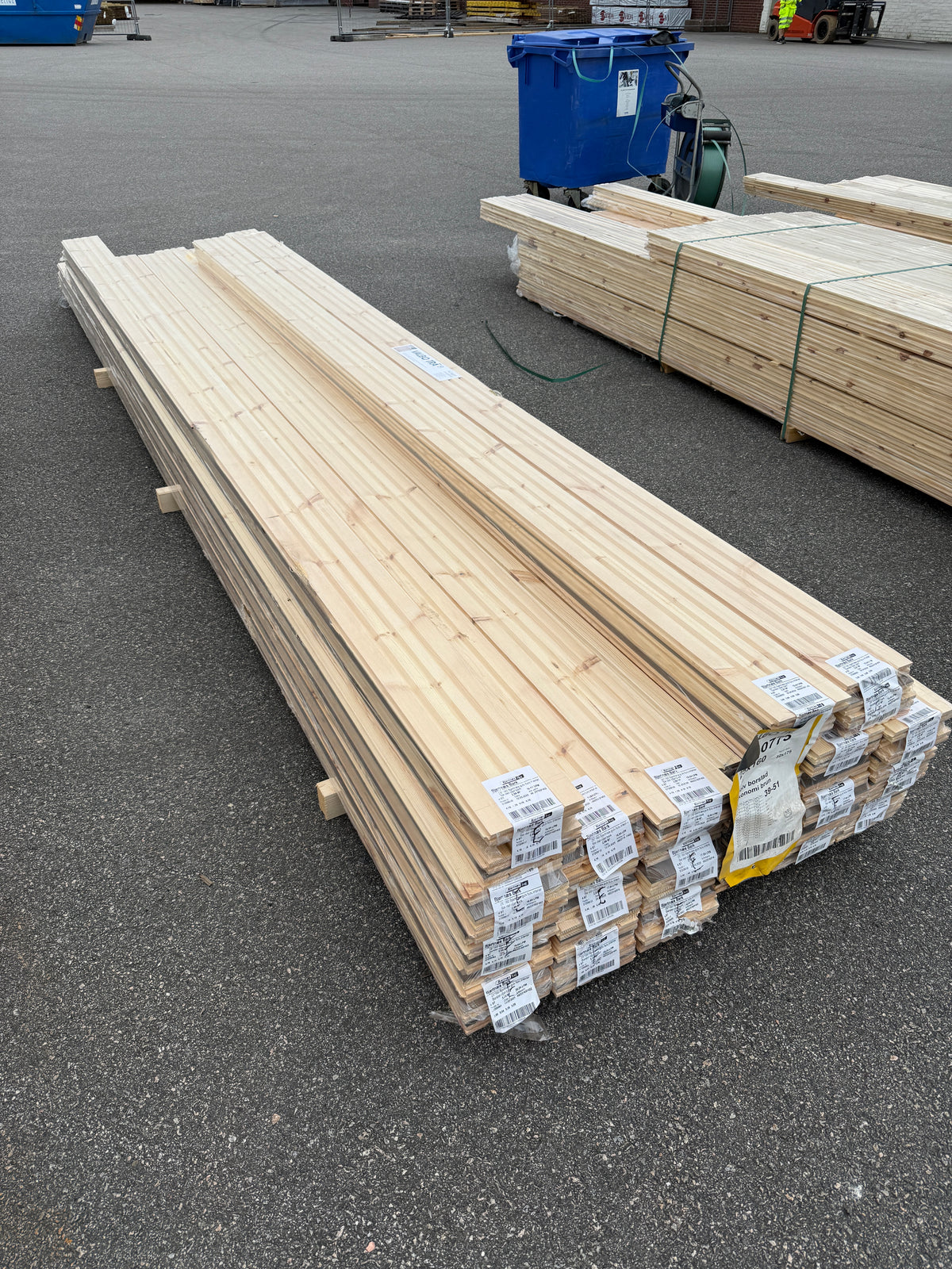 Parti Golv Borstat 25x160mm Furu 60,58m² Ekonomi – Brun Hårdvaxolja