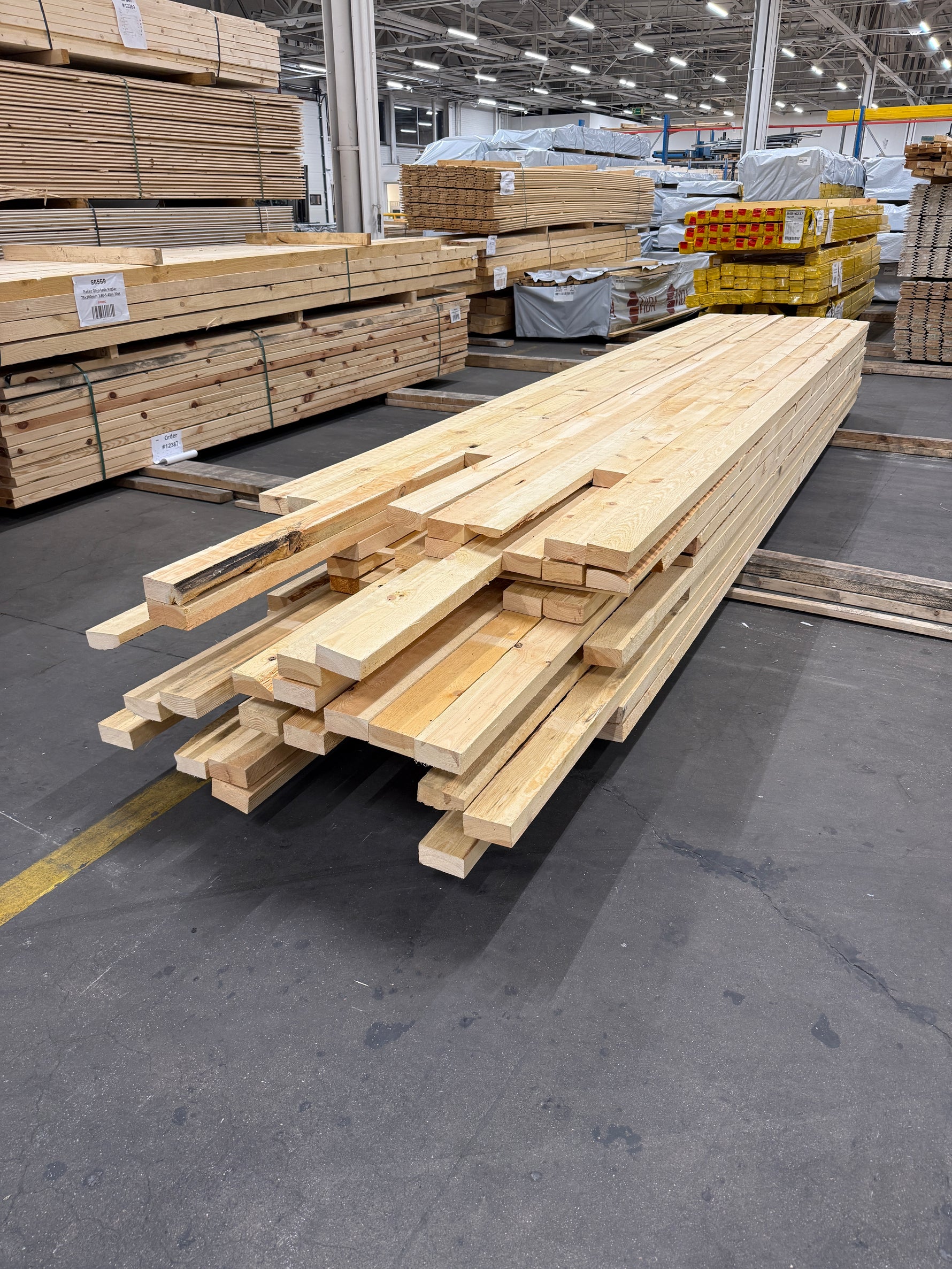 Paket Ohyvlade Reglar 47x100mm (4.20-5.40m) 100st- Furu