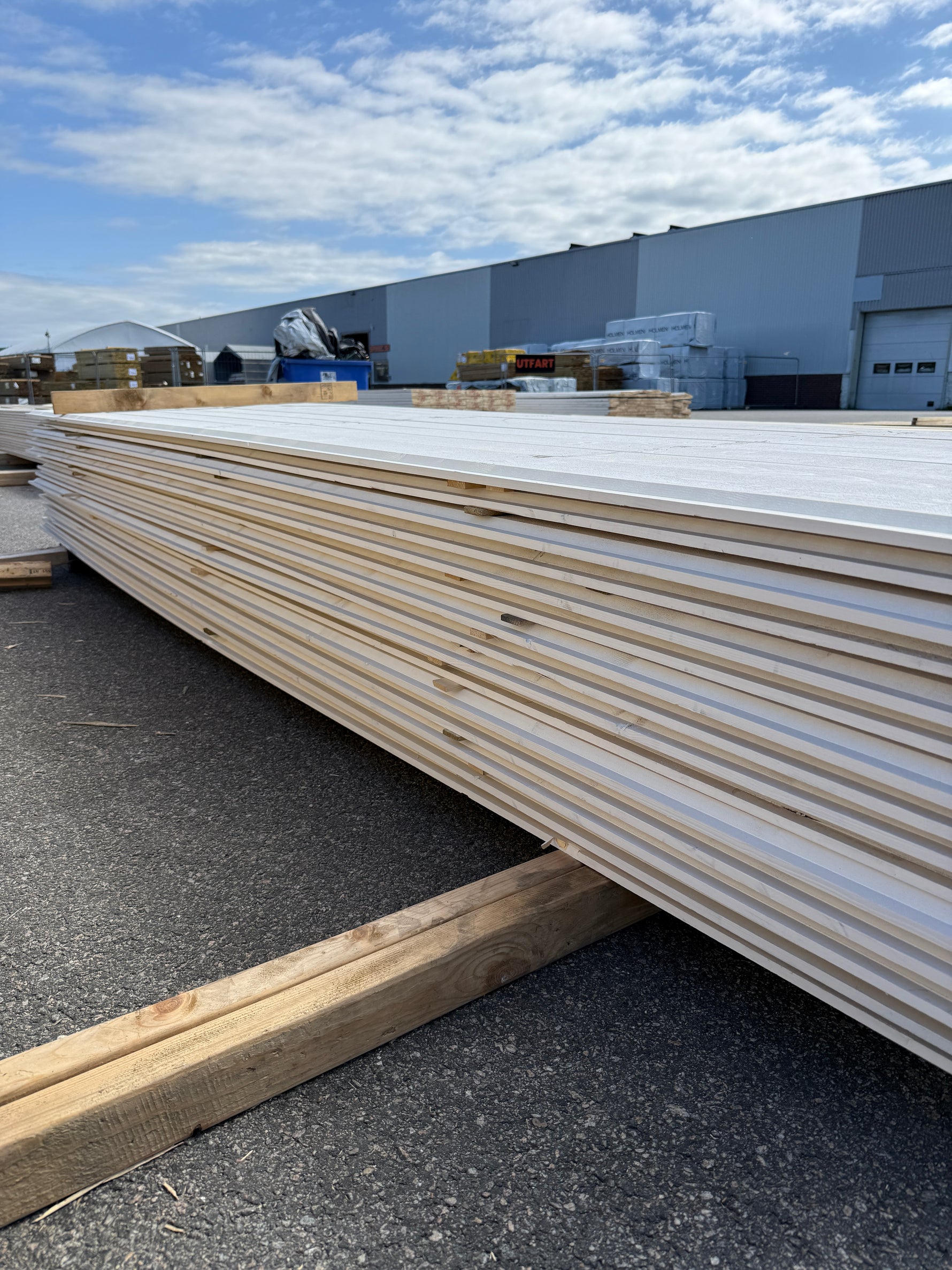 Paket Ytterpanel Enkelfasspont 22x145mm, 120st 3.60m Grundmålad