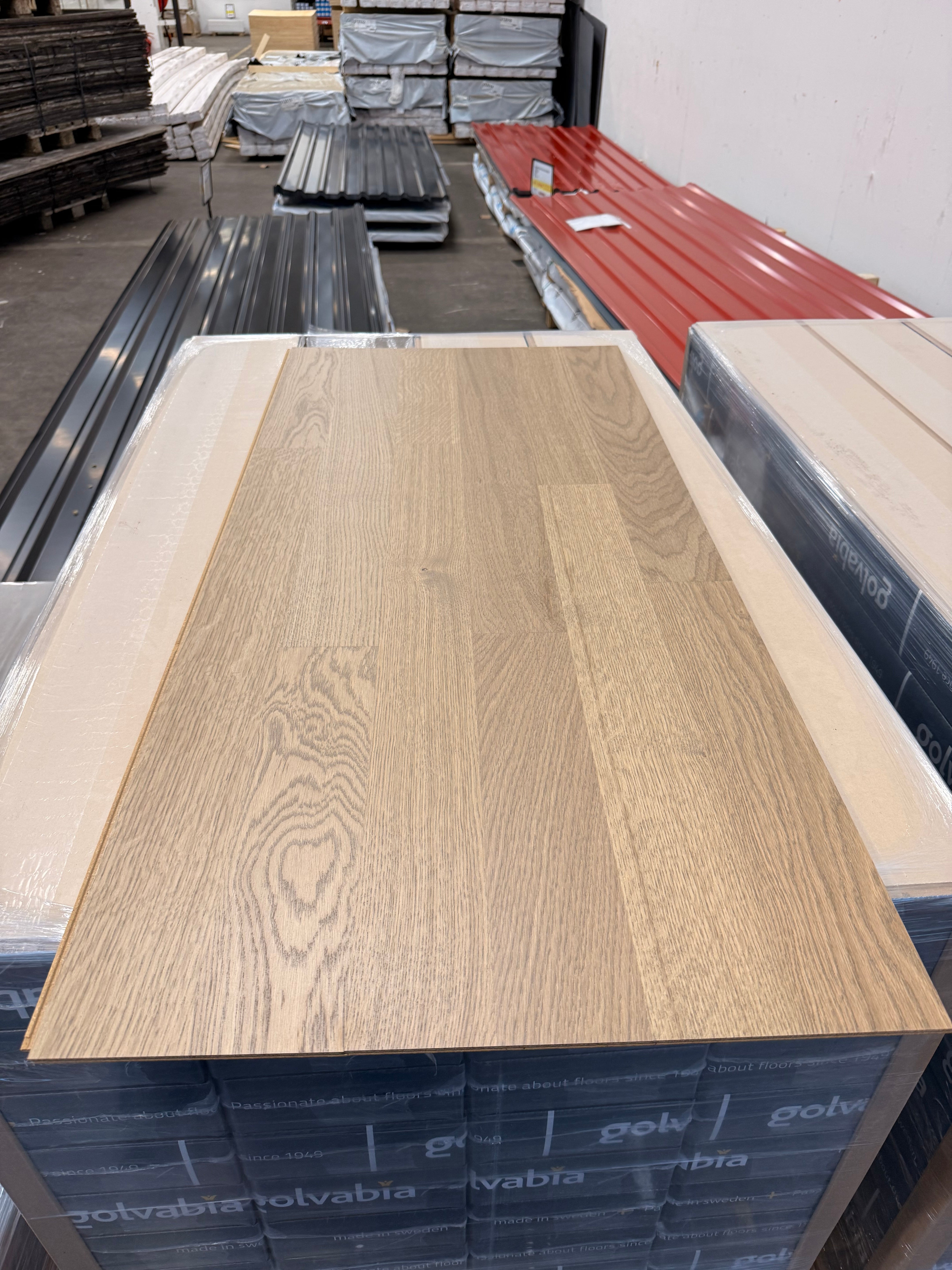 Parkettgolv Ek Elegant Grå – 2-stav