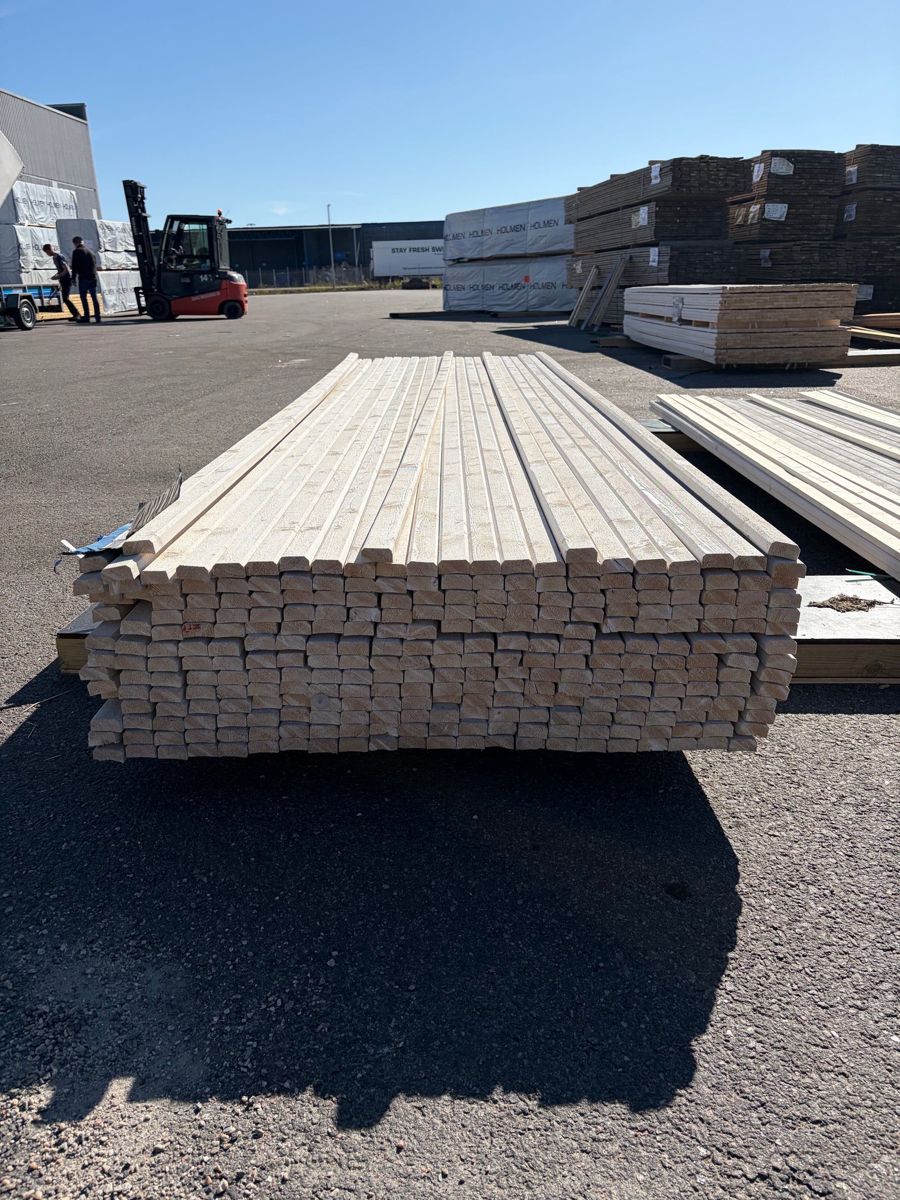 Paket Lockläkt 22x45mm,286st 3.6m- Grundmålad