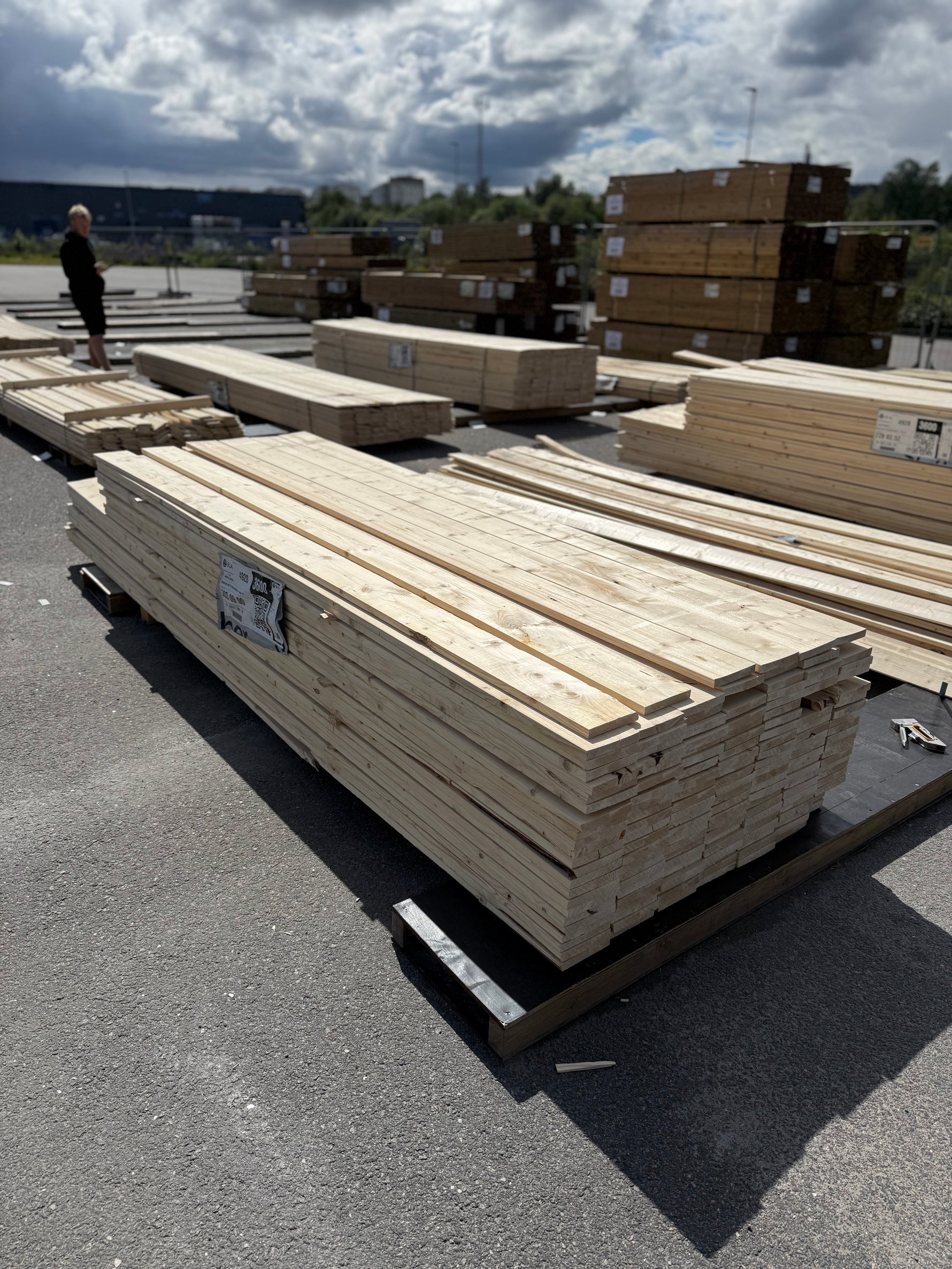 Paket Finsågade Brädor 22x145mm, 155st 3,0–3,60m (Andra sortering)