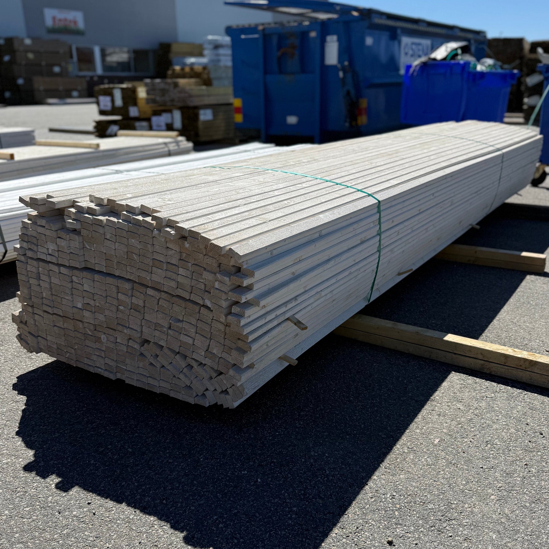Paket Lockläkt 22x45mm, 489st 4.2m- Grundmålad