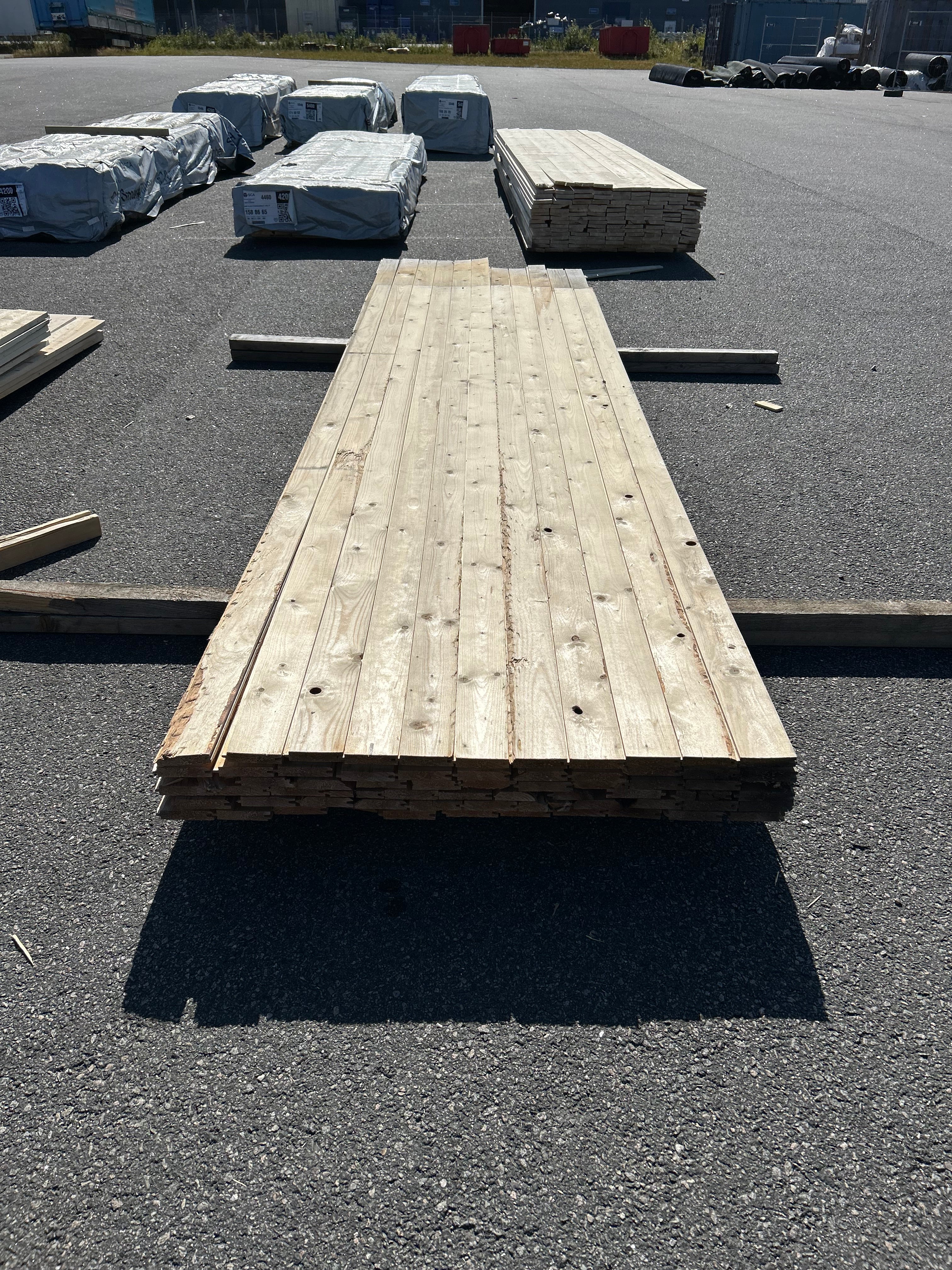Paket Råspont 20x100mm 65st 3.60–4.20m – Andra sortering
