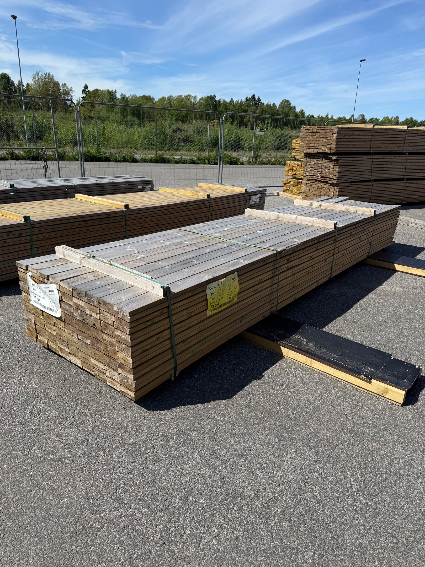 Paket Tryckimpregnerad Rillad Trall 28x120mm, 144st 4.80m