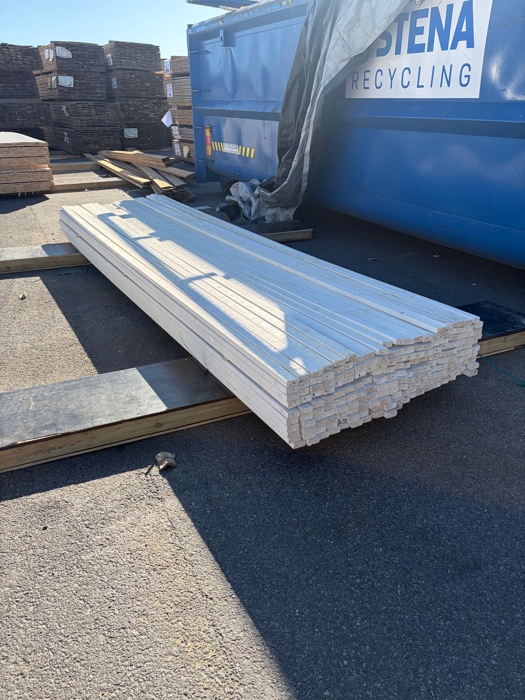 Parti Lockläkt 22x45mm, 190st 3.60m- Grundmålad