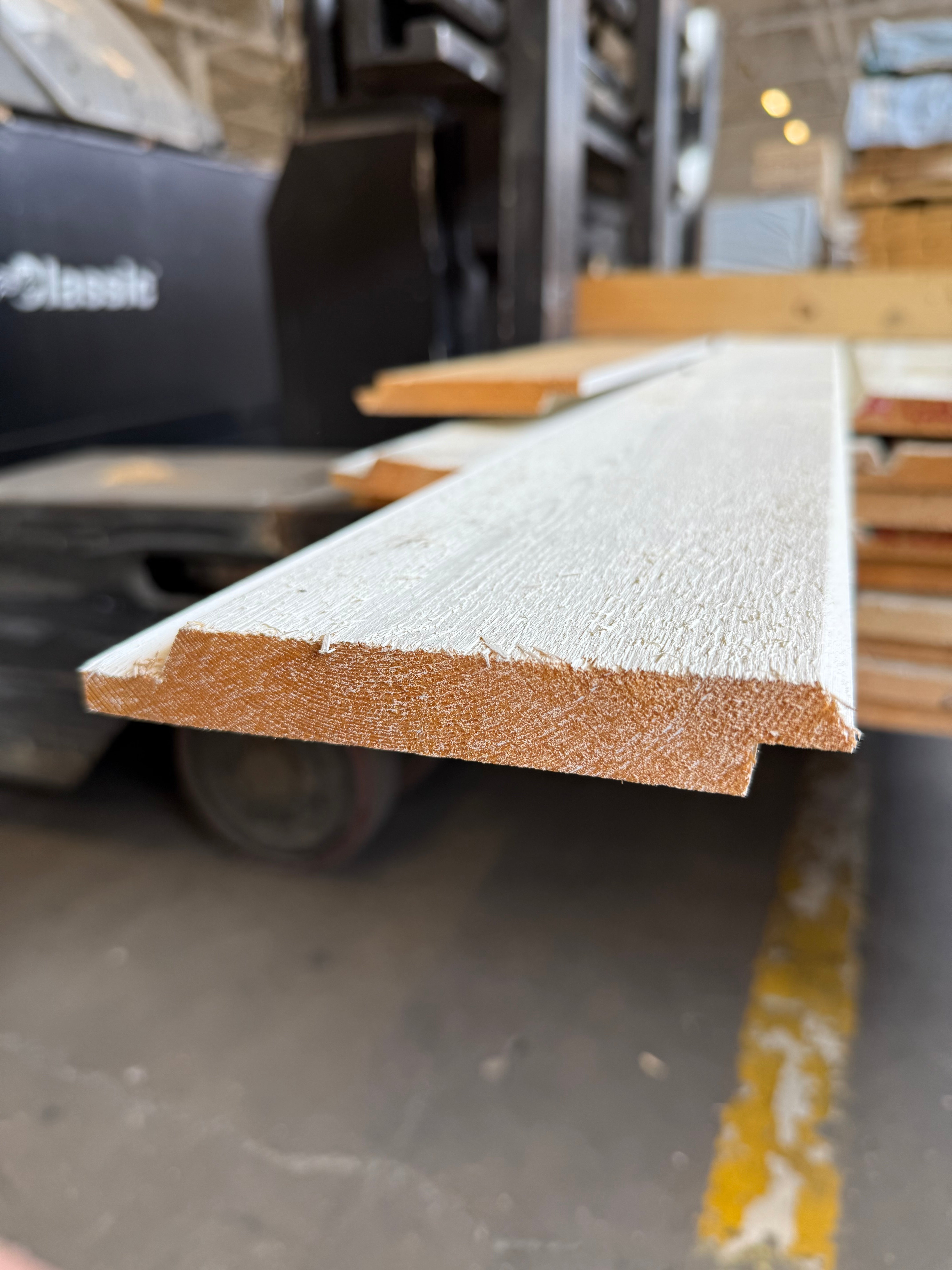 Paket Dubbelfasfals 21x147 mm – 2,54 m – 63 st – Grundmålad Vit