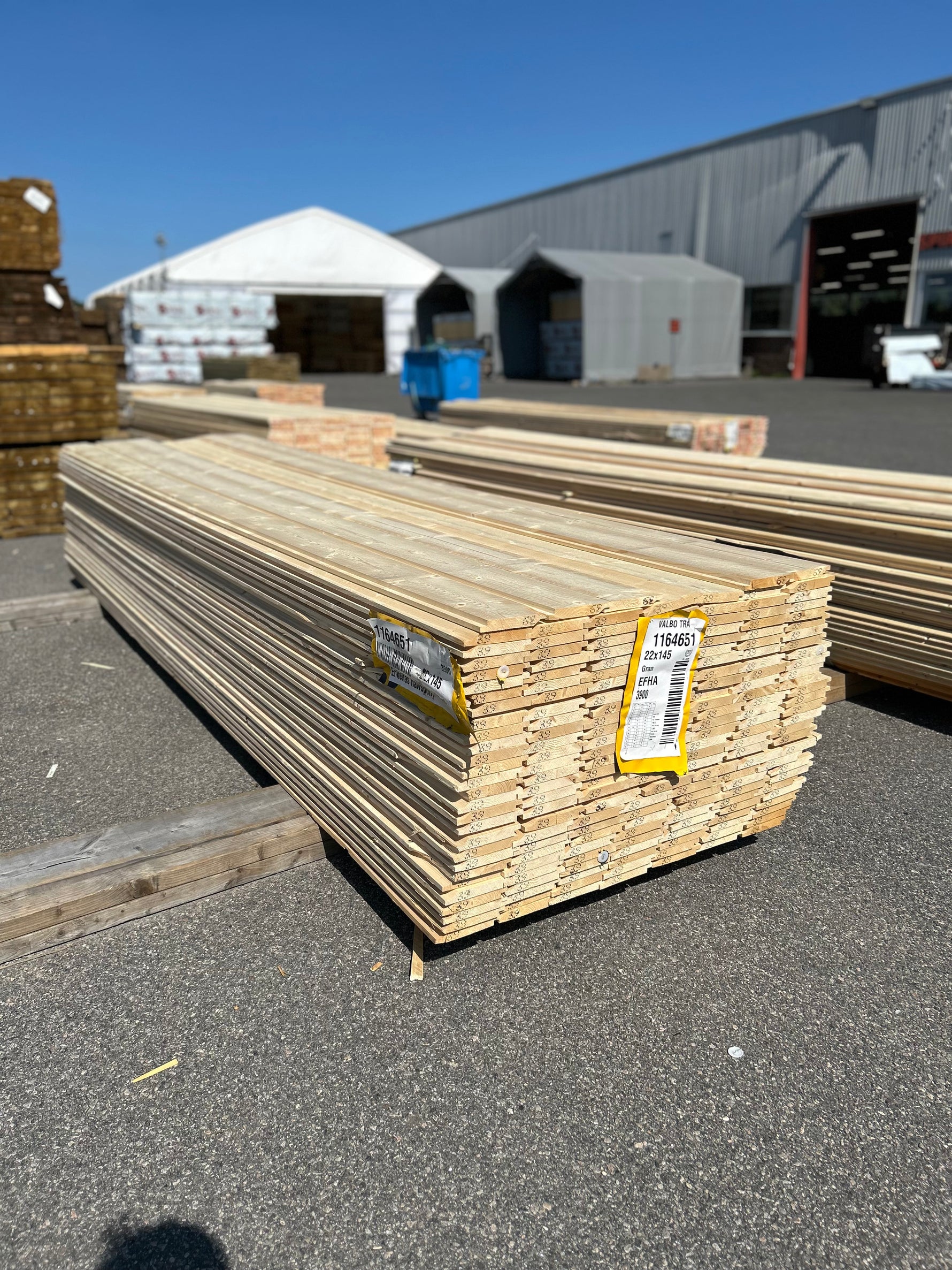 Paket Enkelfas Halvspont 22x145mm 3.90m 194st Obehandlad