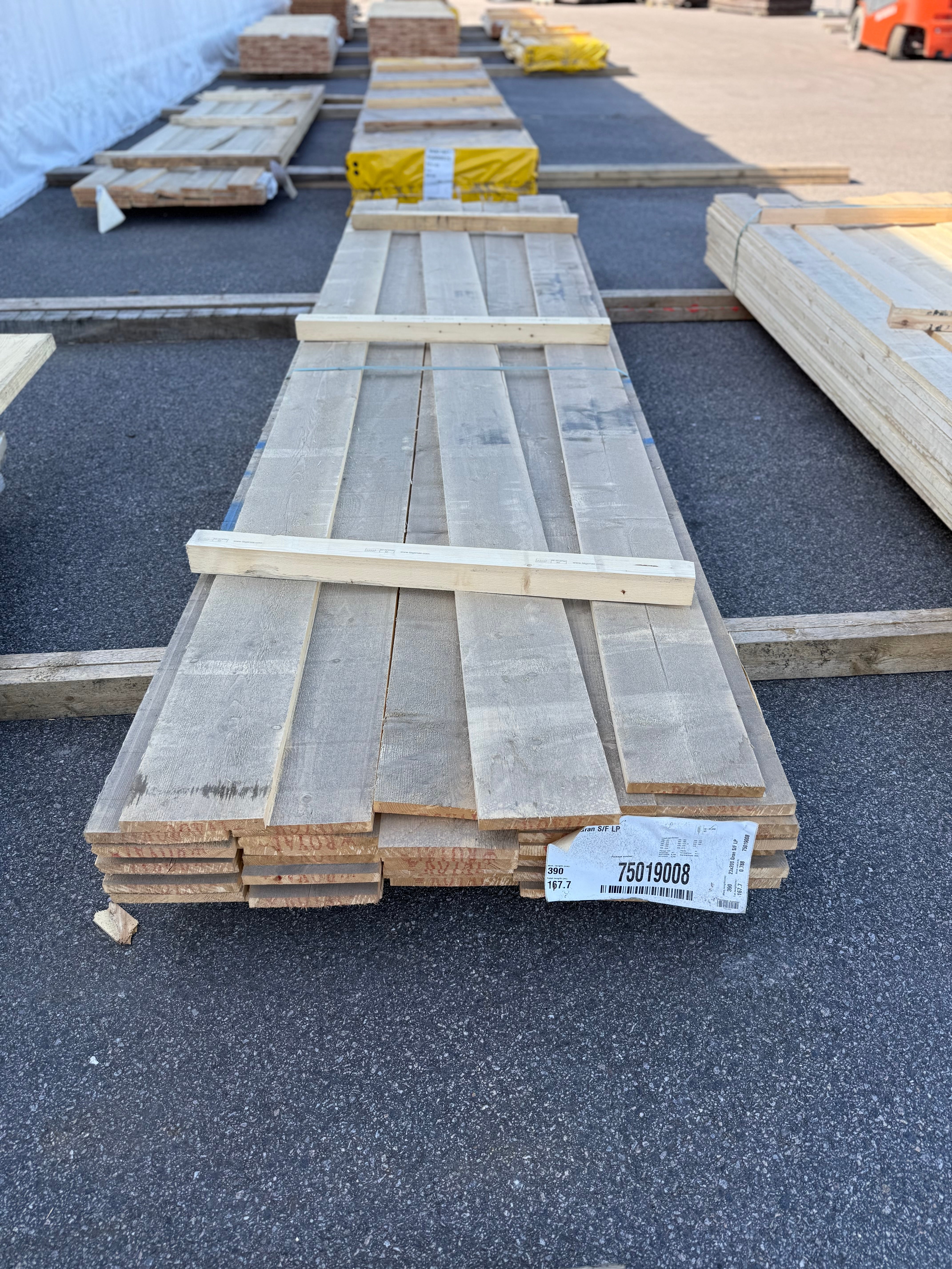 Paket Brädor 23x200mm 3.90m 43st